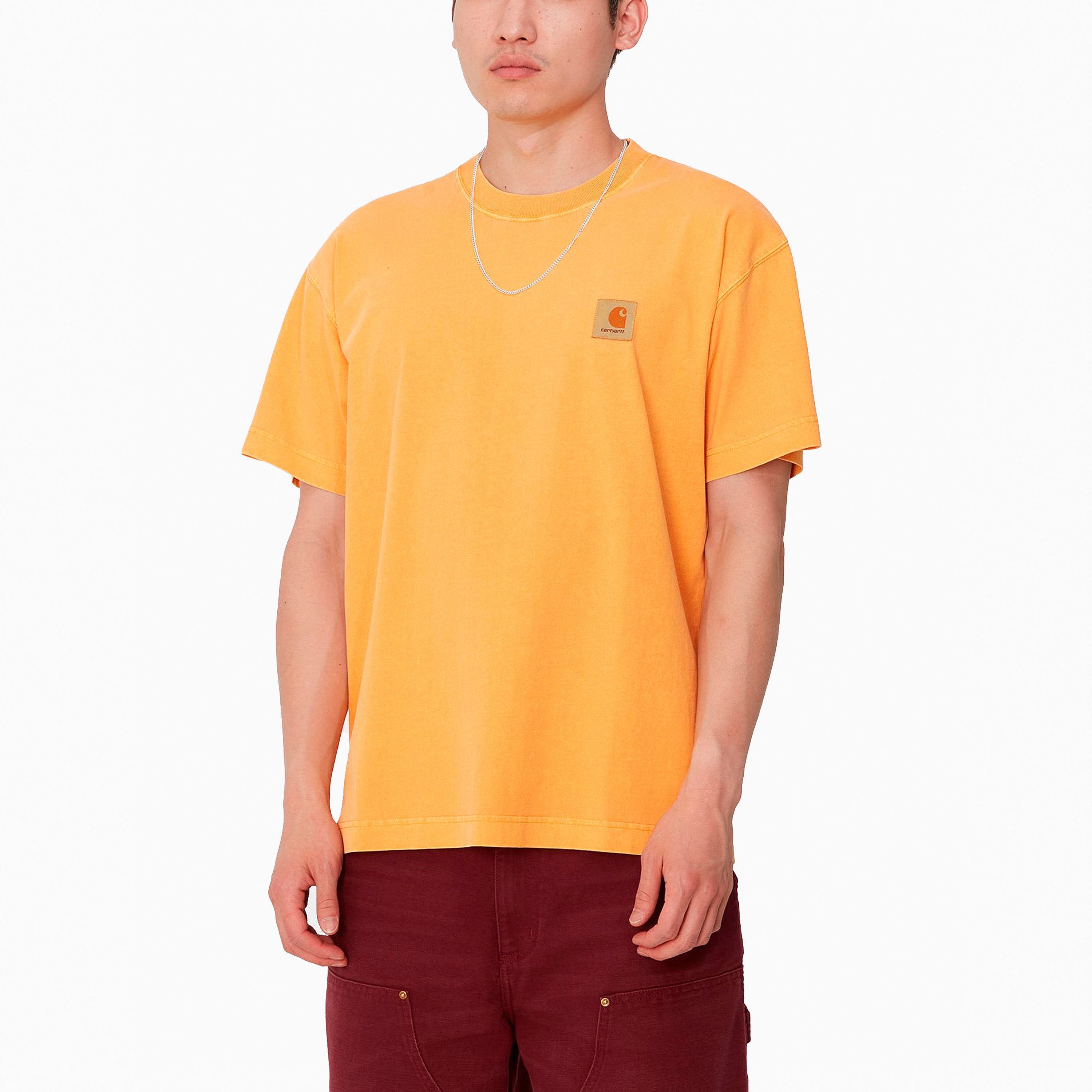 CARHARTT WIP VISTA T-SHIRT WINTER SPICE GARMENT DYED - I030780