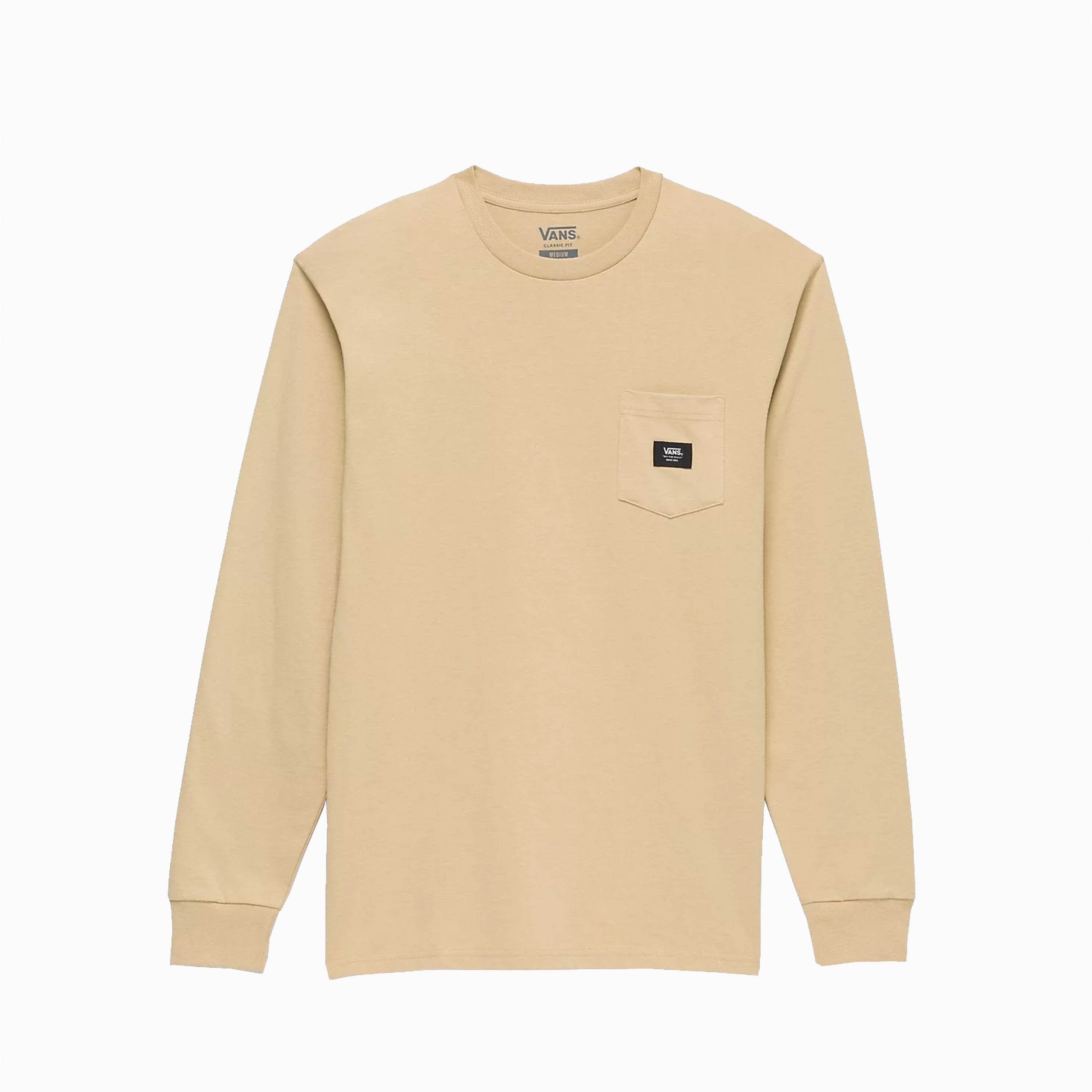 VANS CAMISETA DE MANGA LONGA COM BOLSO TAOS TAUPE CAMEL - VN00001AYUU1