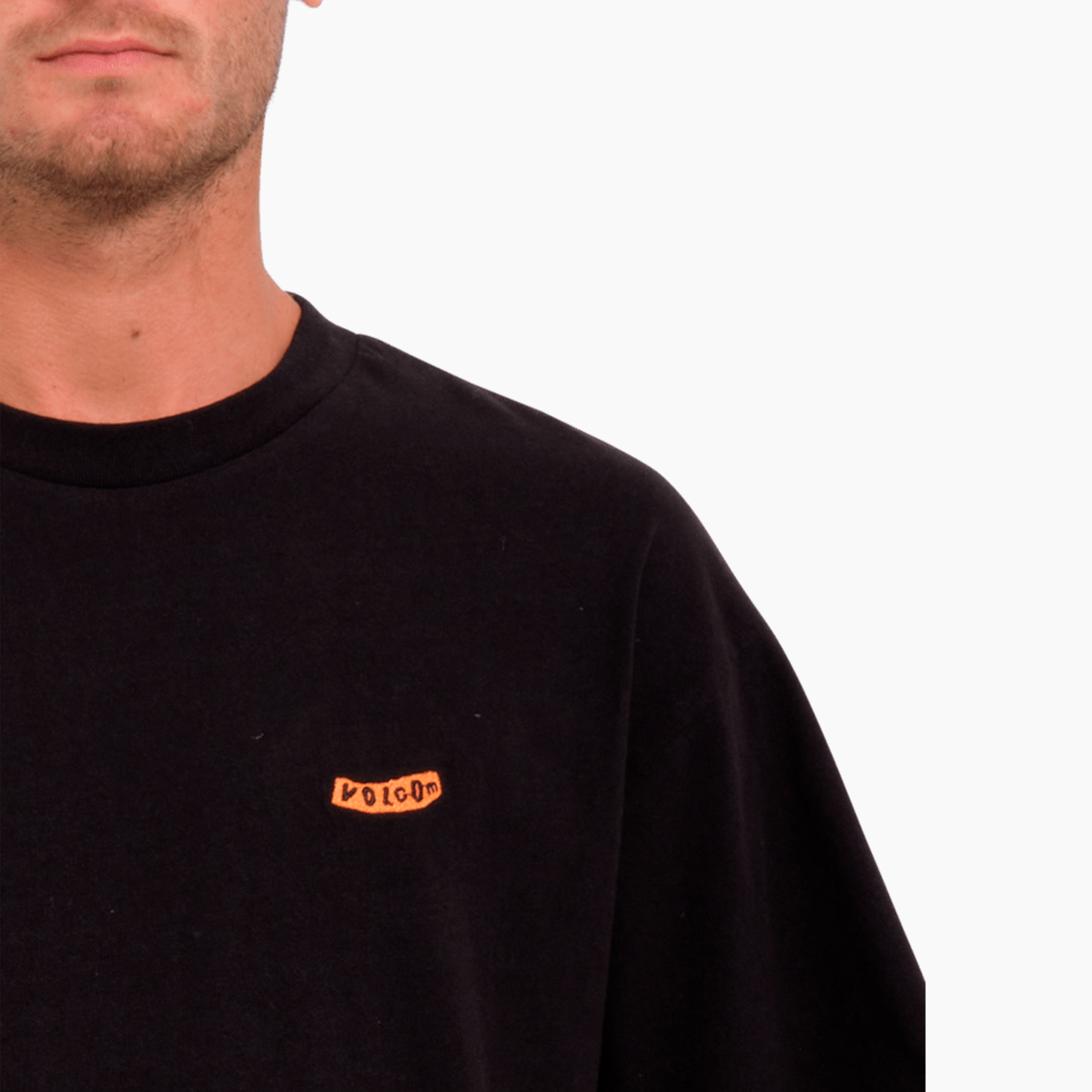 VOLCOM PISTOL STONE LSE SS T-SHIRT BLACK - A4332308