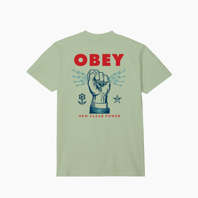 Camisetas Obey | Camiseta clásica para hombre de manga corta, fabricada en algodón. Presenta estampados gráficos de temporada en la parte frontal y trasera. Corte Regular. 