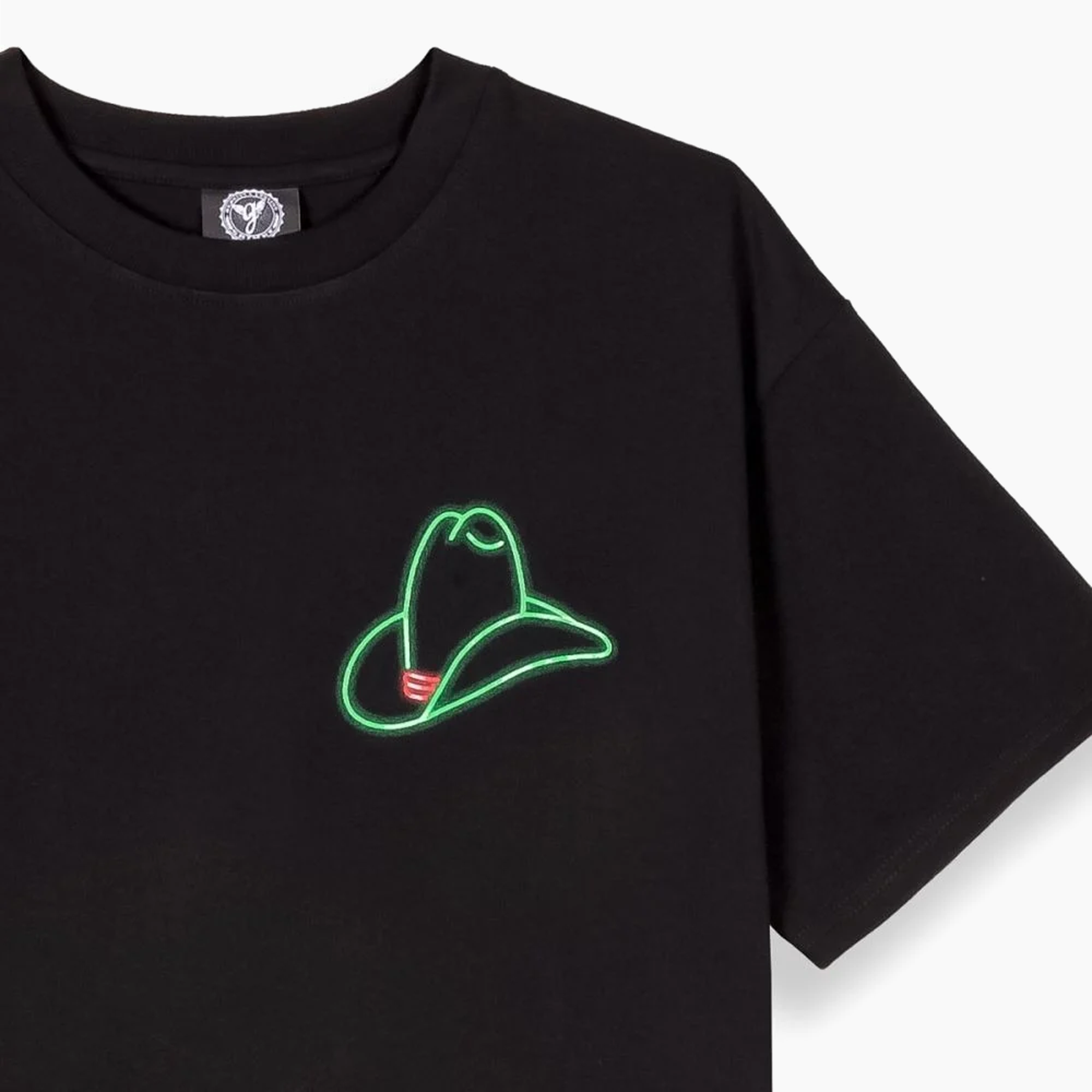 GRIMEY LONE HAND LUCKY LOOTER REGULAR TEE NOIR GA745-BLK