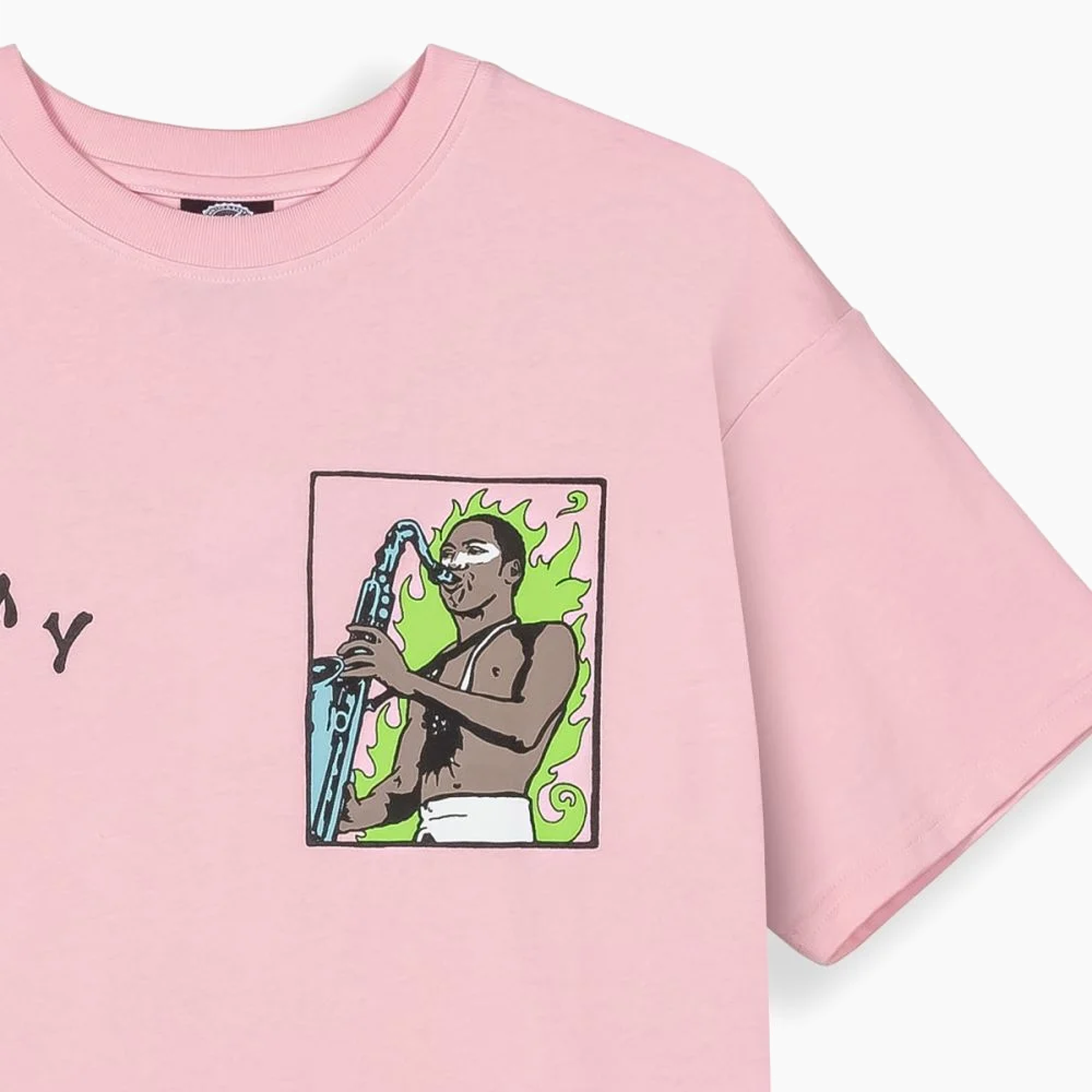 GRIMEY THE TROUBLE SLEEP REGULAR TEE LIGHT PINK GA756-LPNK