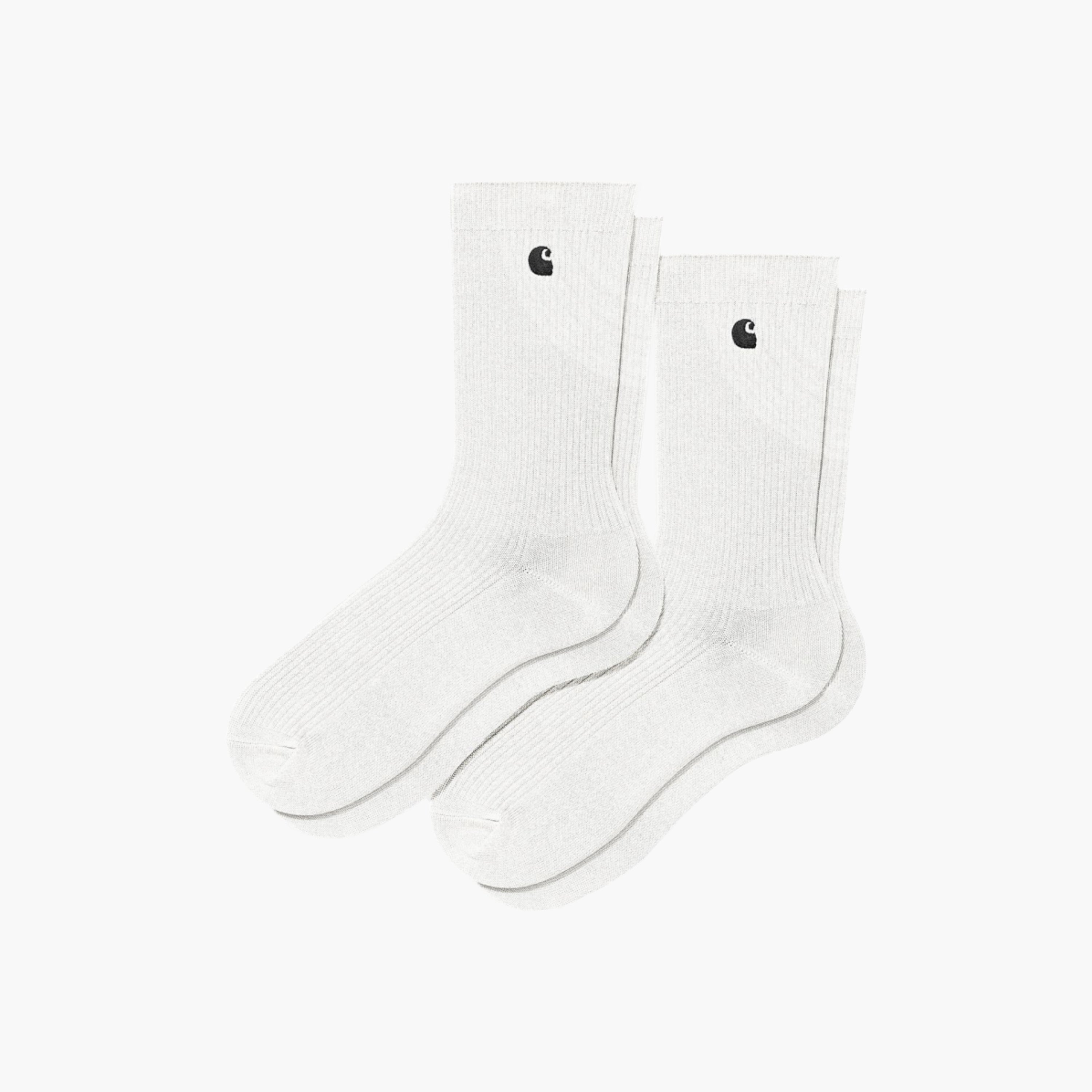 CARHARTT WIP MADISON PACK SOCKS WHITE & BLACK - I030923