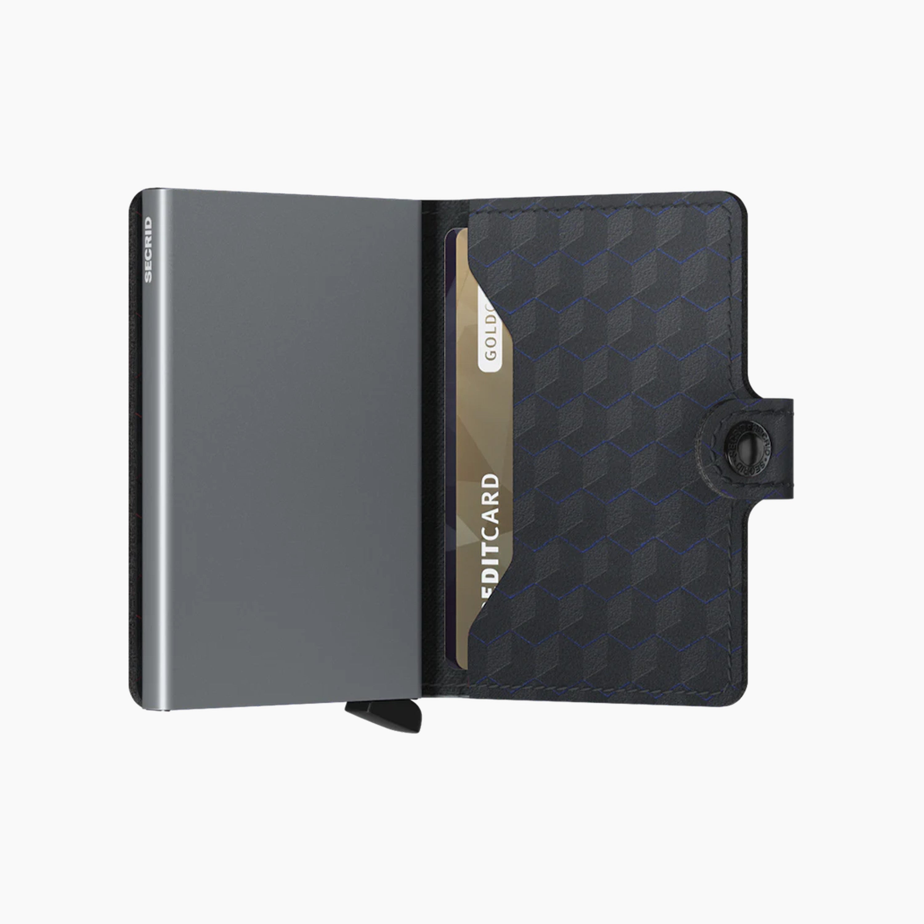 SECRID MINIWALLET CUBIC OPTIQUE NOIR TITANE