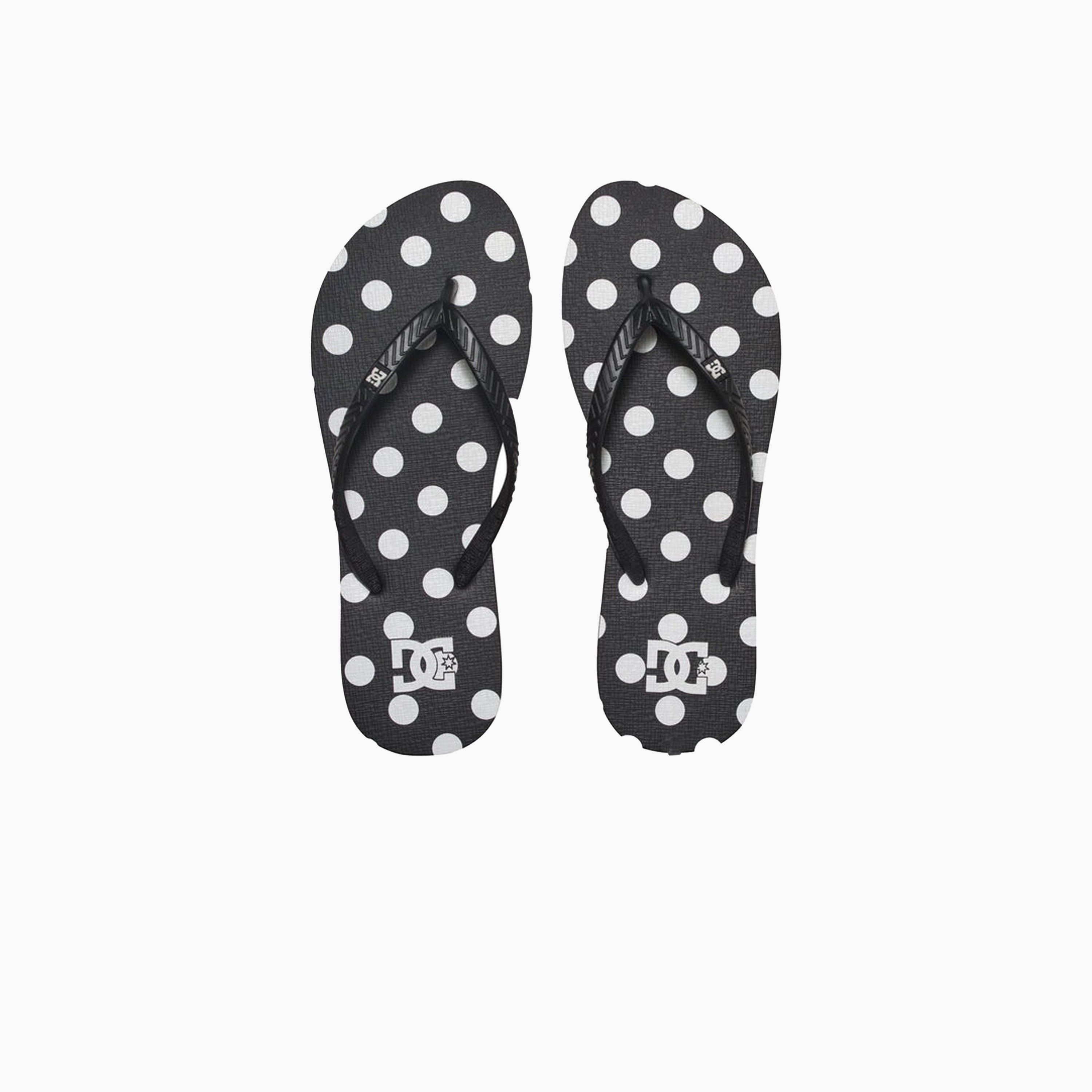 DC SHOES SPRAY FLIP FLOPS GRAFFIK BLACK & WHT - 303363