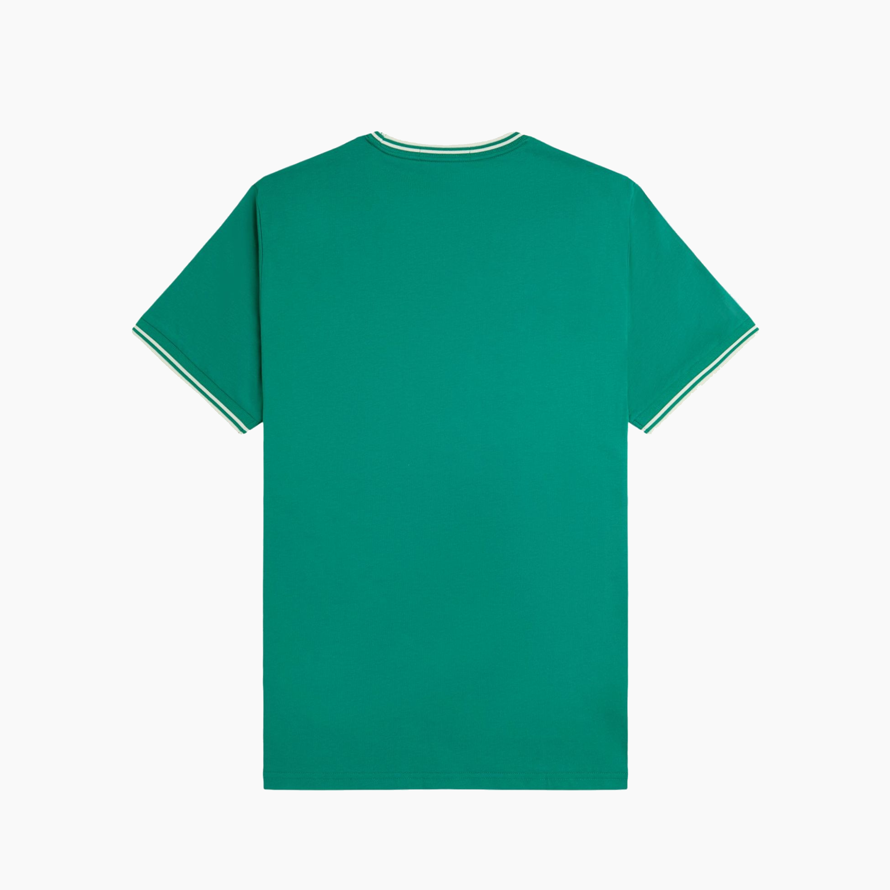 FRED PERRY TWIN TIPPED T-SHIRT LABEL GREEN M1588-Y37