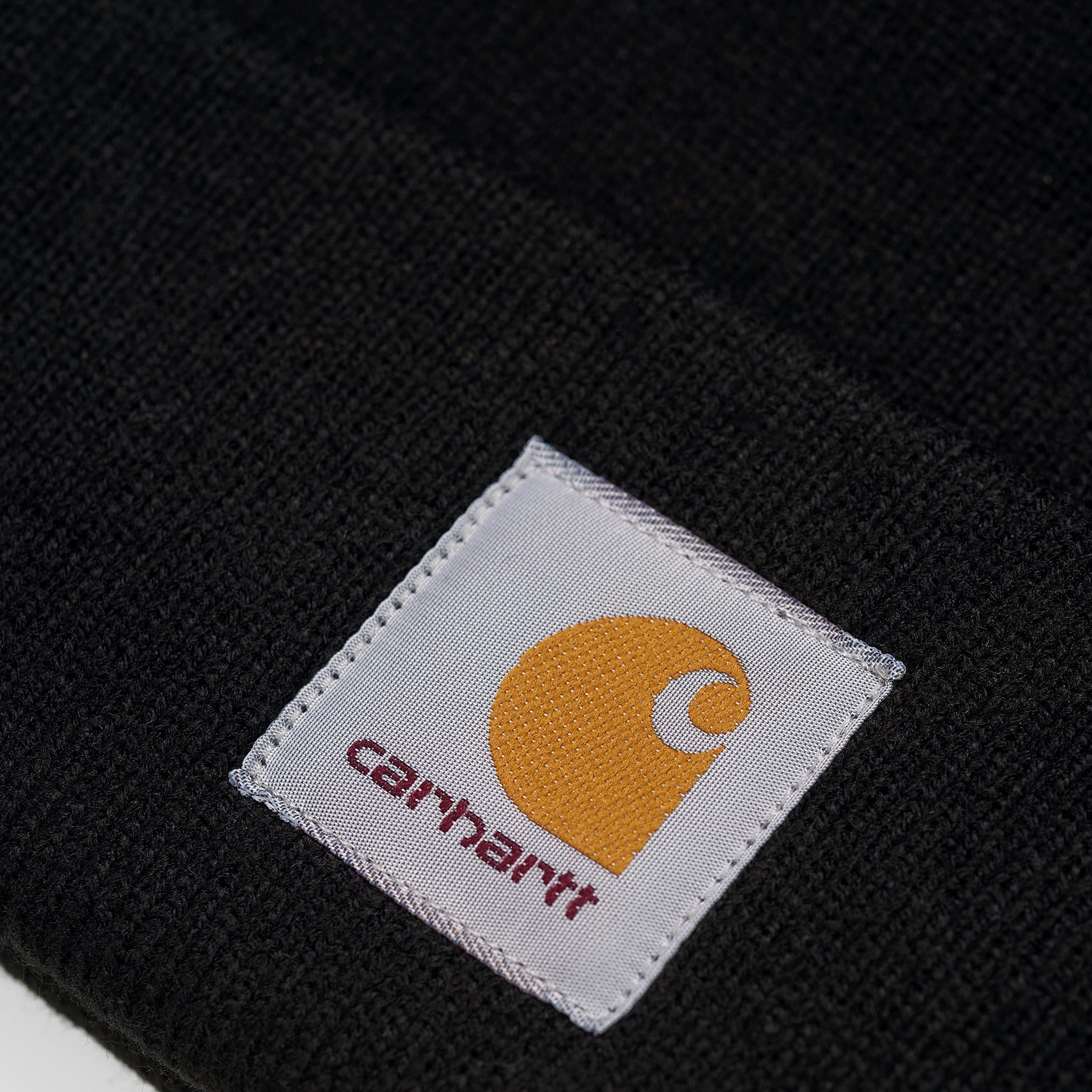CARHARTT WIP SHORT WATCH HAT BLACK - I017326