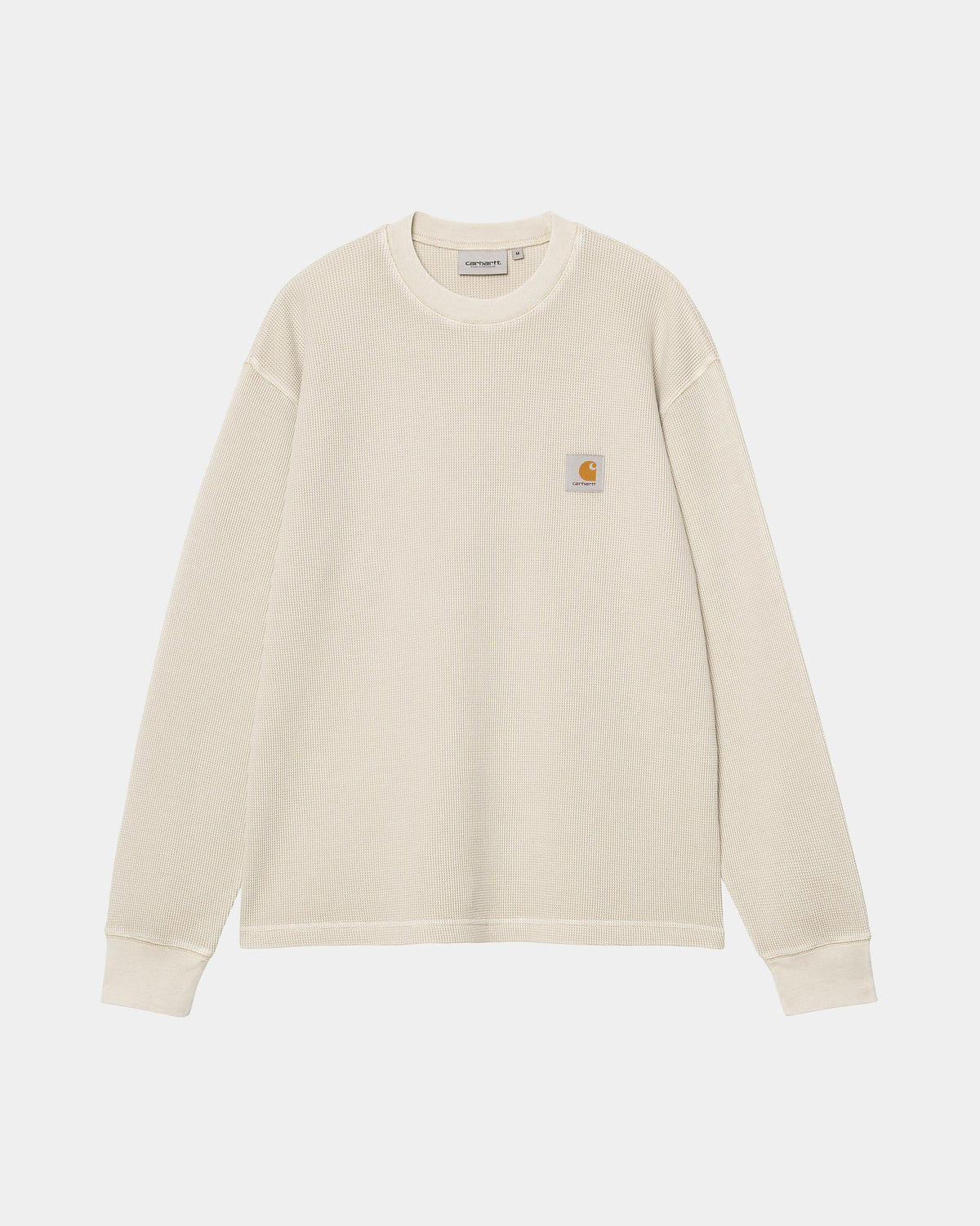 CARHARTT WIP L/S VISTA WAFFLE T-SHIRT FLEUR DE SEL GARMENT DYED I035304.2LP