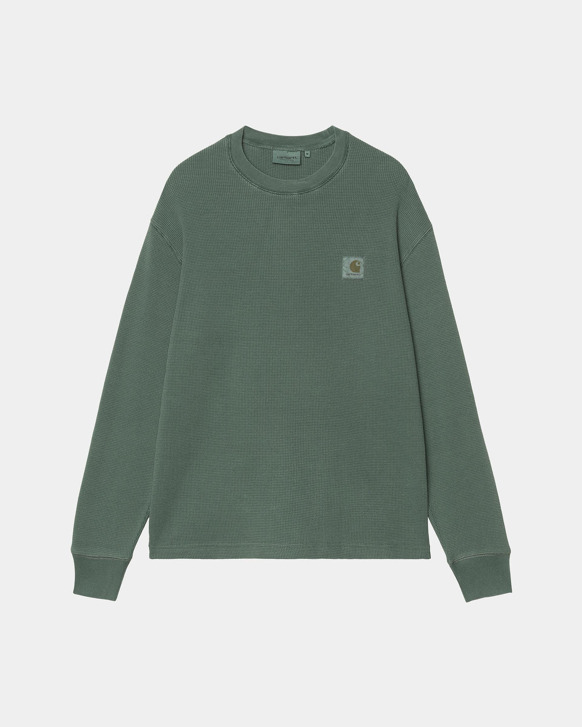 CARHARTT WIP L/S VISTA WAFFLE T-SHIRT DARK SCARAB GARMENT DYED I035304.3U0