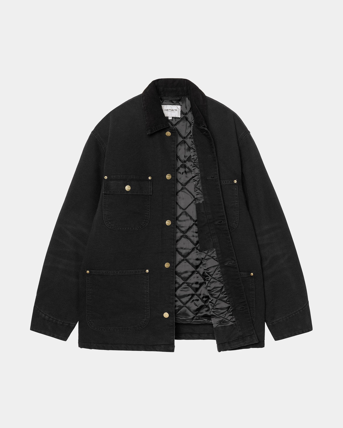 CARHARTT WIP OG CHORE COAT BLACK / BLACK STONE CANVAS I035613.00E