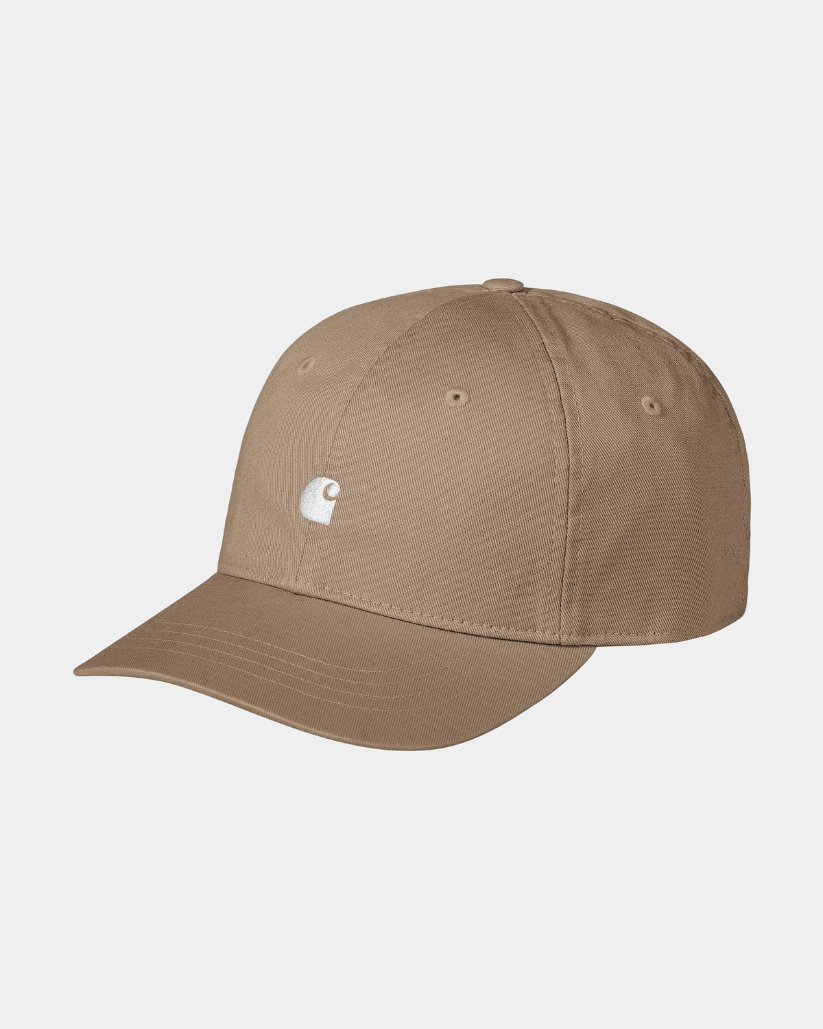 CARHARTT WIP MADISON LOGO CAP LEATHER WHITE I036730.1Q5