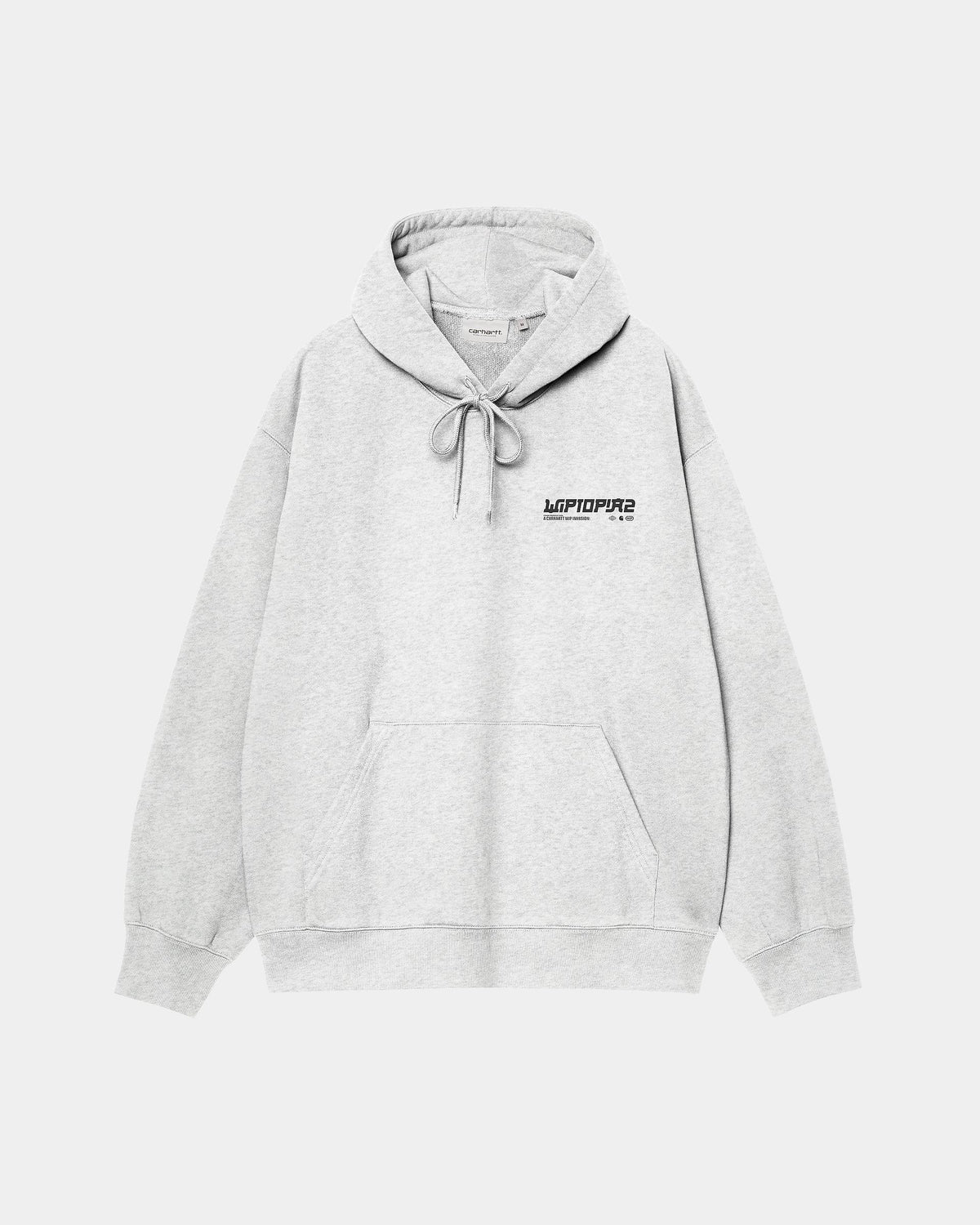 CARHARTT WIP HOODED WIPTOPIA II SWEAT ASH HEATHER I037224.482