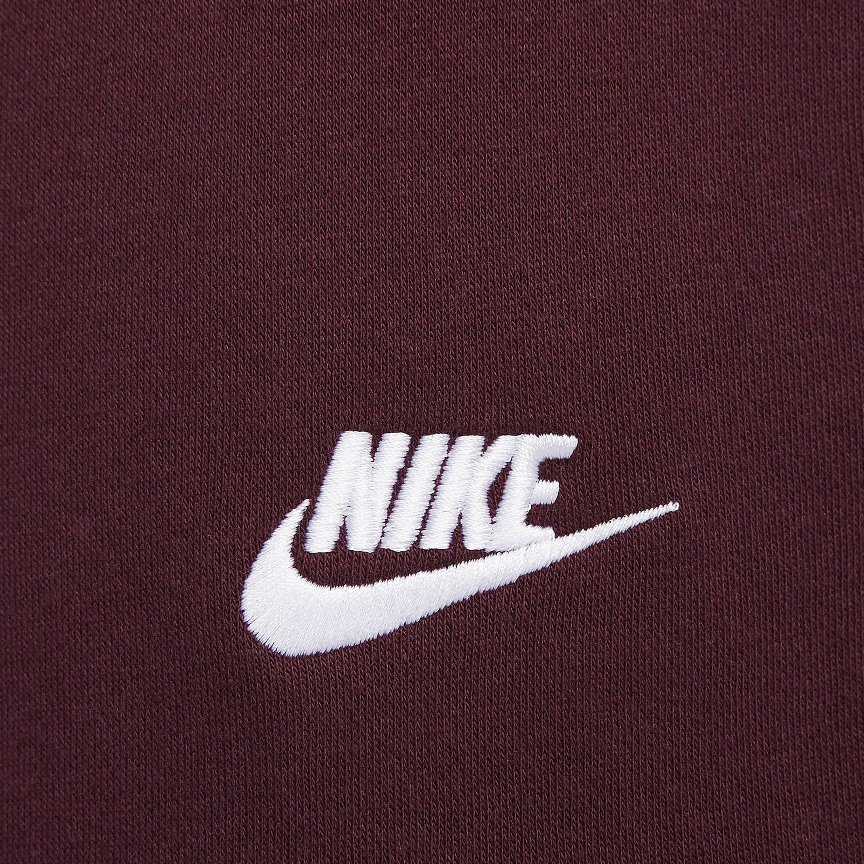 NIKE SPORTSWEAR CLUB JOGGERS NIGHT MAROON & WHITE - BV2671