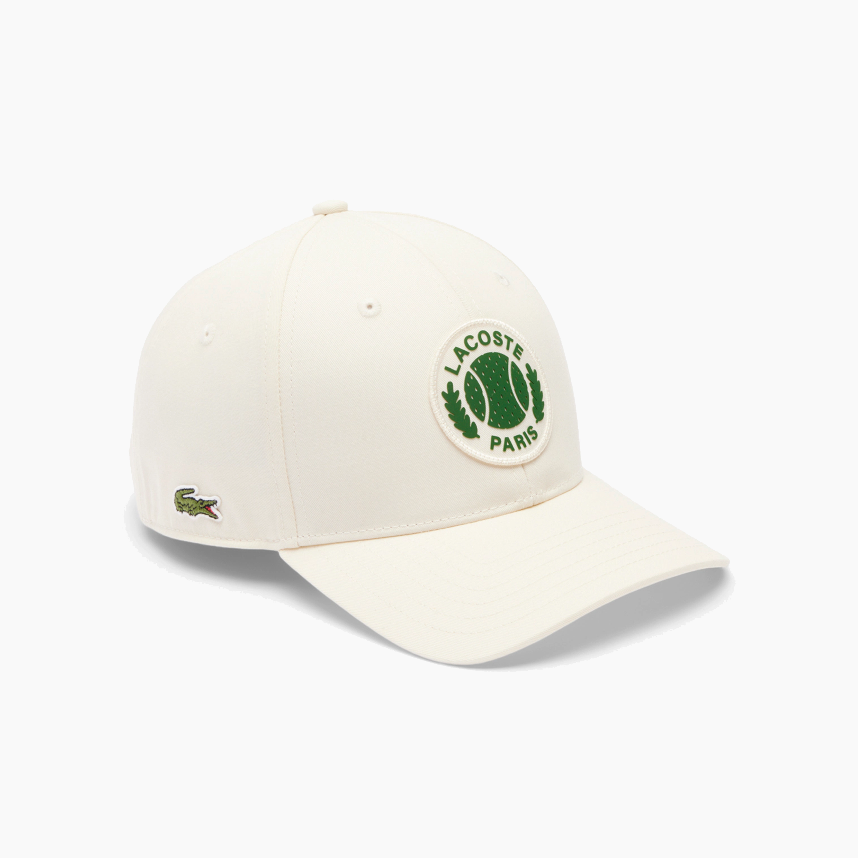 LACOSTE AJUSTABLE TWIL BASEBALL CAP WHITE RK9454-XFJ