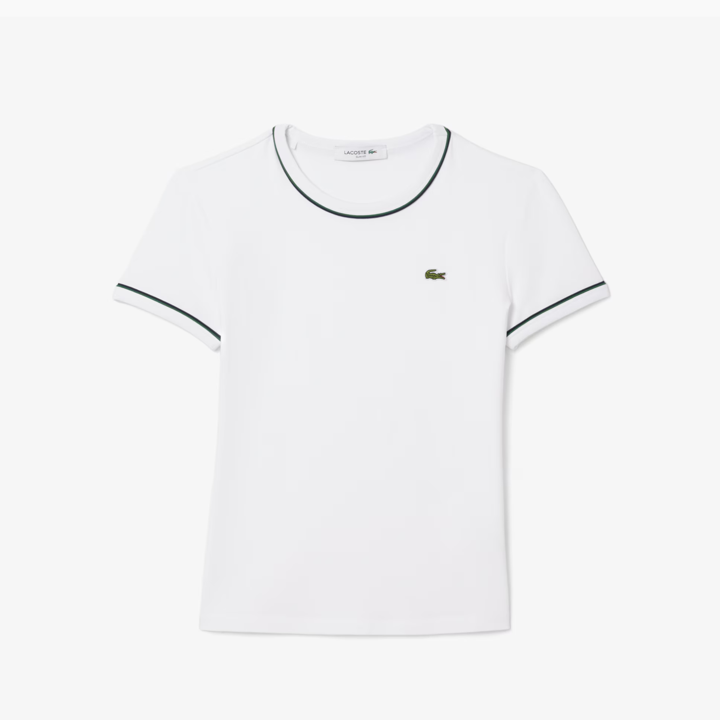 LACOSTE CAMISETA DE PUNTO JERSEY CON RIBETE BLANCO TF5289-FMB