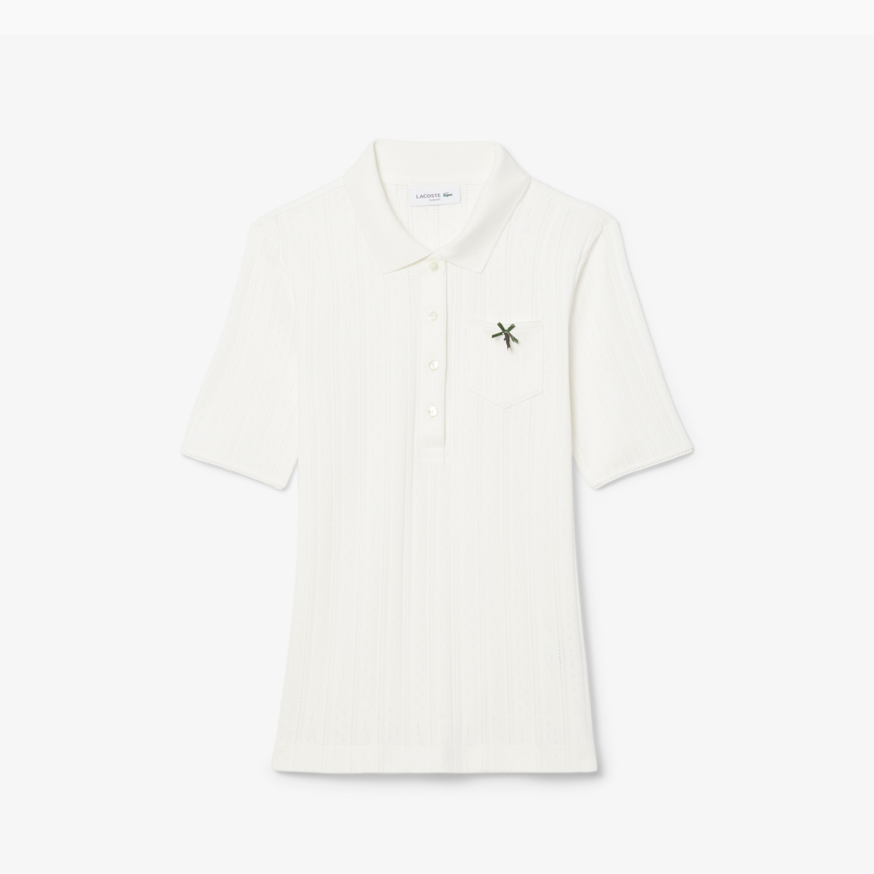 LACOSTE CHEMISE BORD COTES WHITE DF5296-70V
