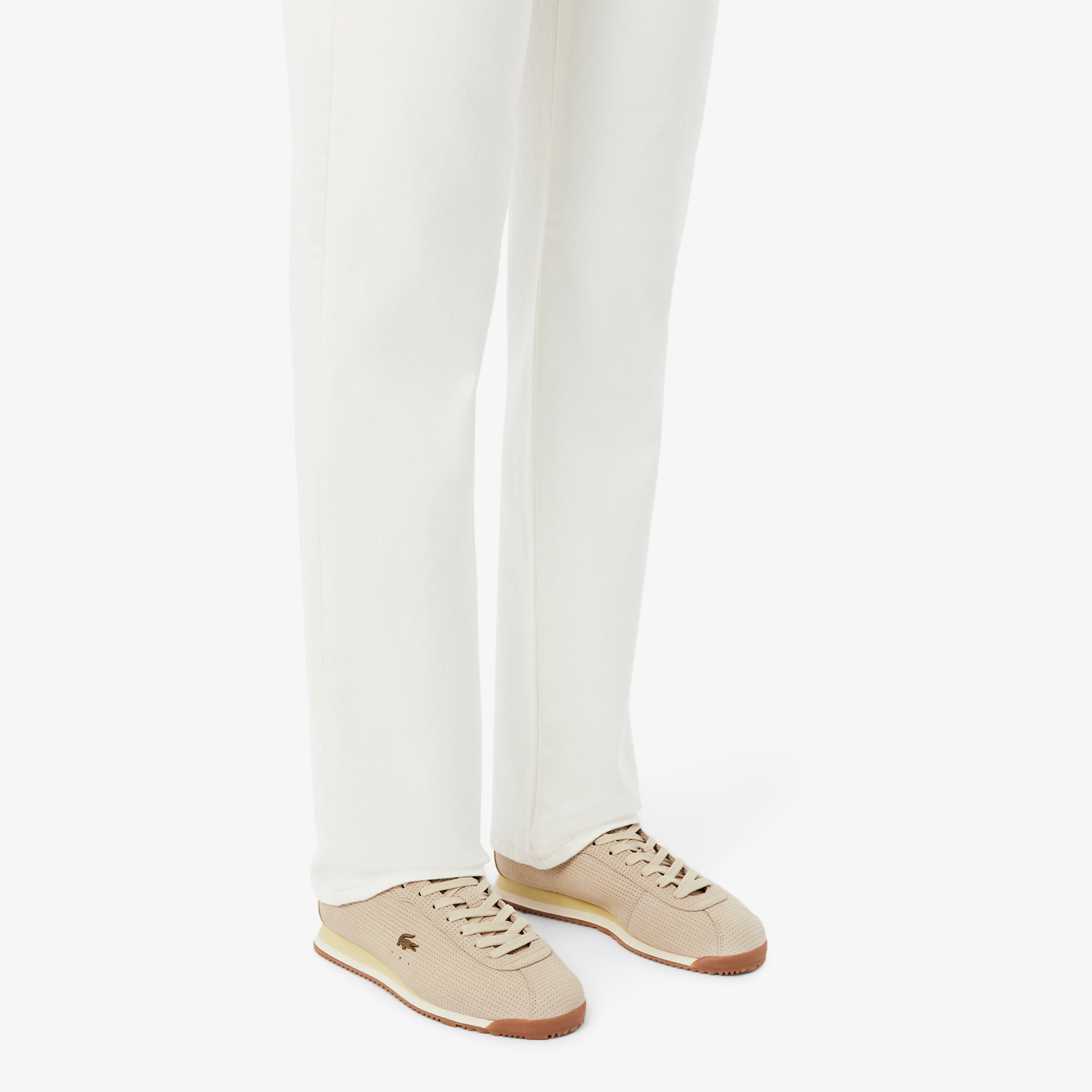 LACOSTE CLUB LOW LEATHER OFF WHITE GUM 51SFA0022-40F