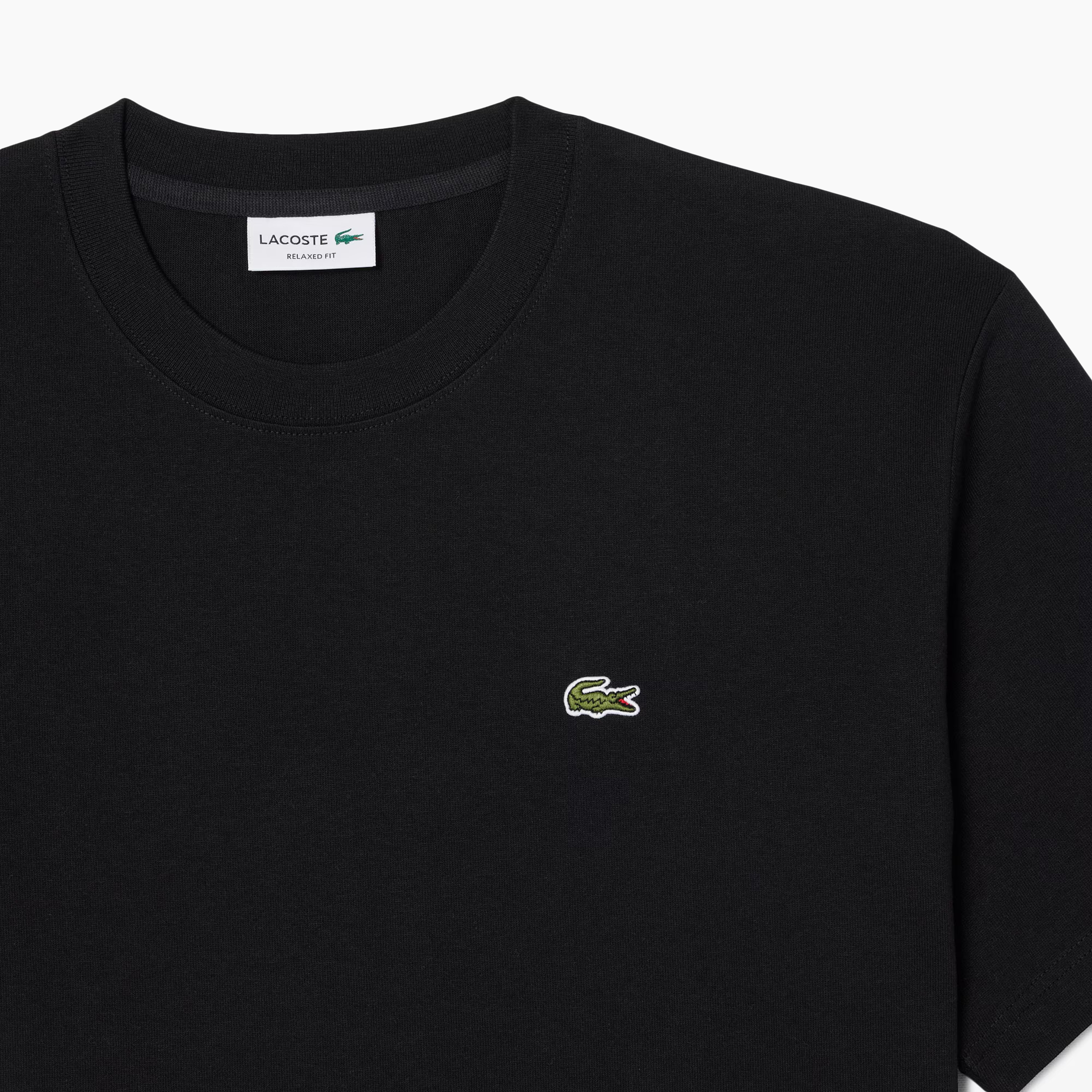 LACOSTE CREWNECK T-SHIRT BLACK TH0876-00