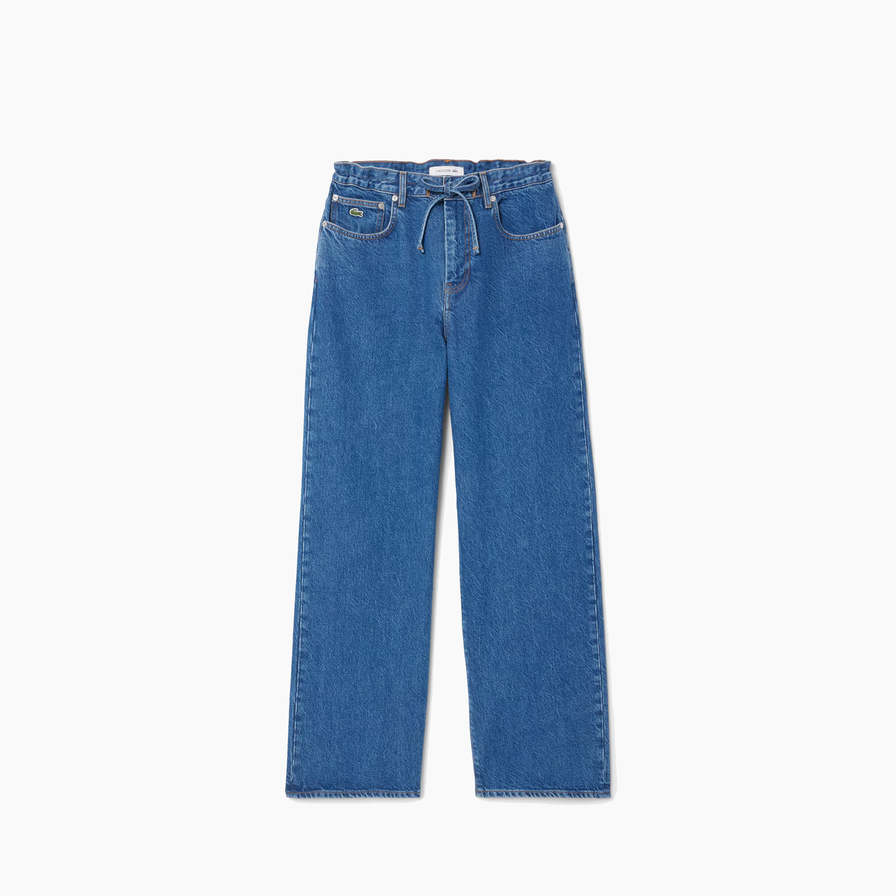 LACOSTE DENIM PANTS WIDE FIT BLUE VIGOROLE HF0206-36L