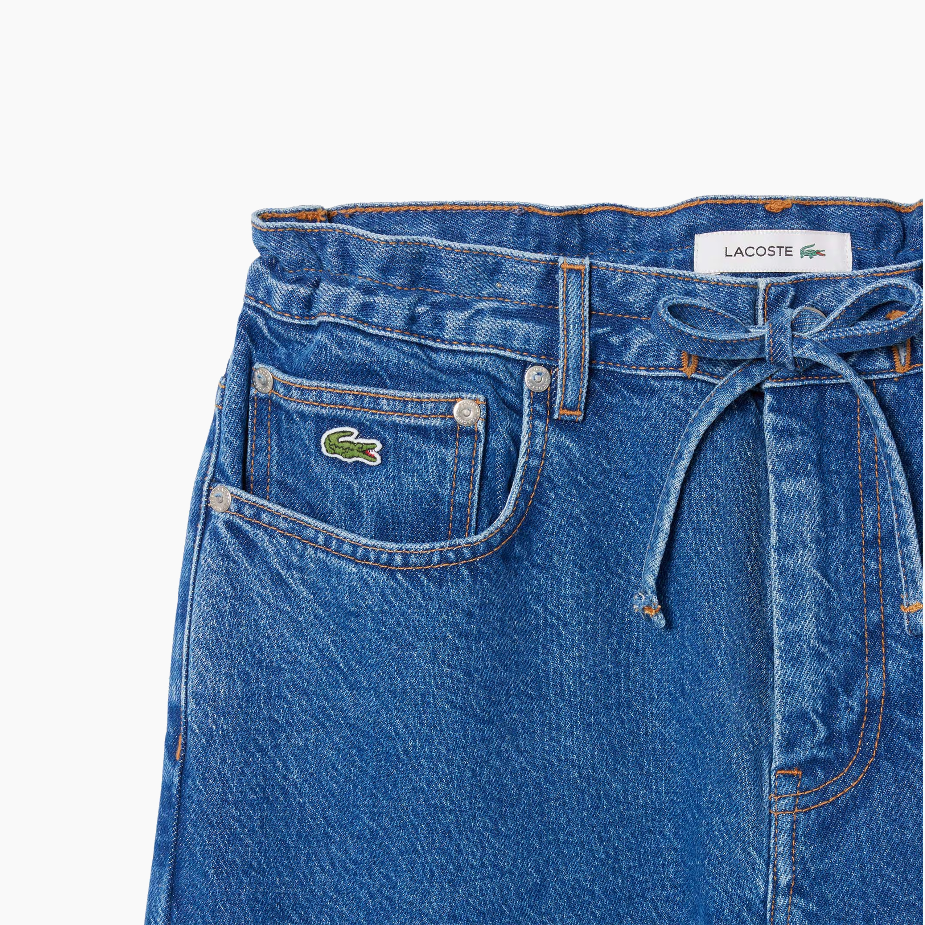 LACOSTE DENIM PANT CORTE ANCHO AZUL VIGORÉ HF0206-36L