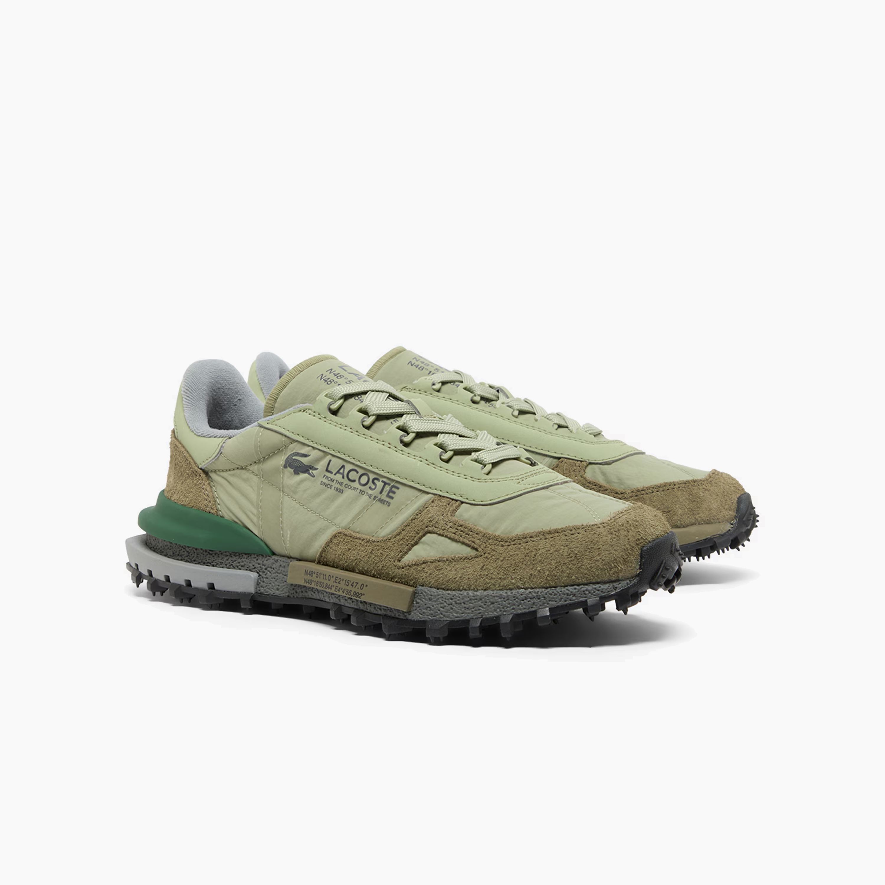 LACOSTE ELITE ACTIVE 225 LIGHT KHAKI GRAY 50SMA0078-APP