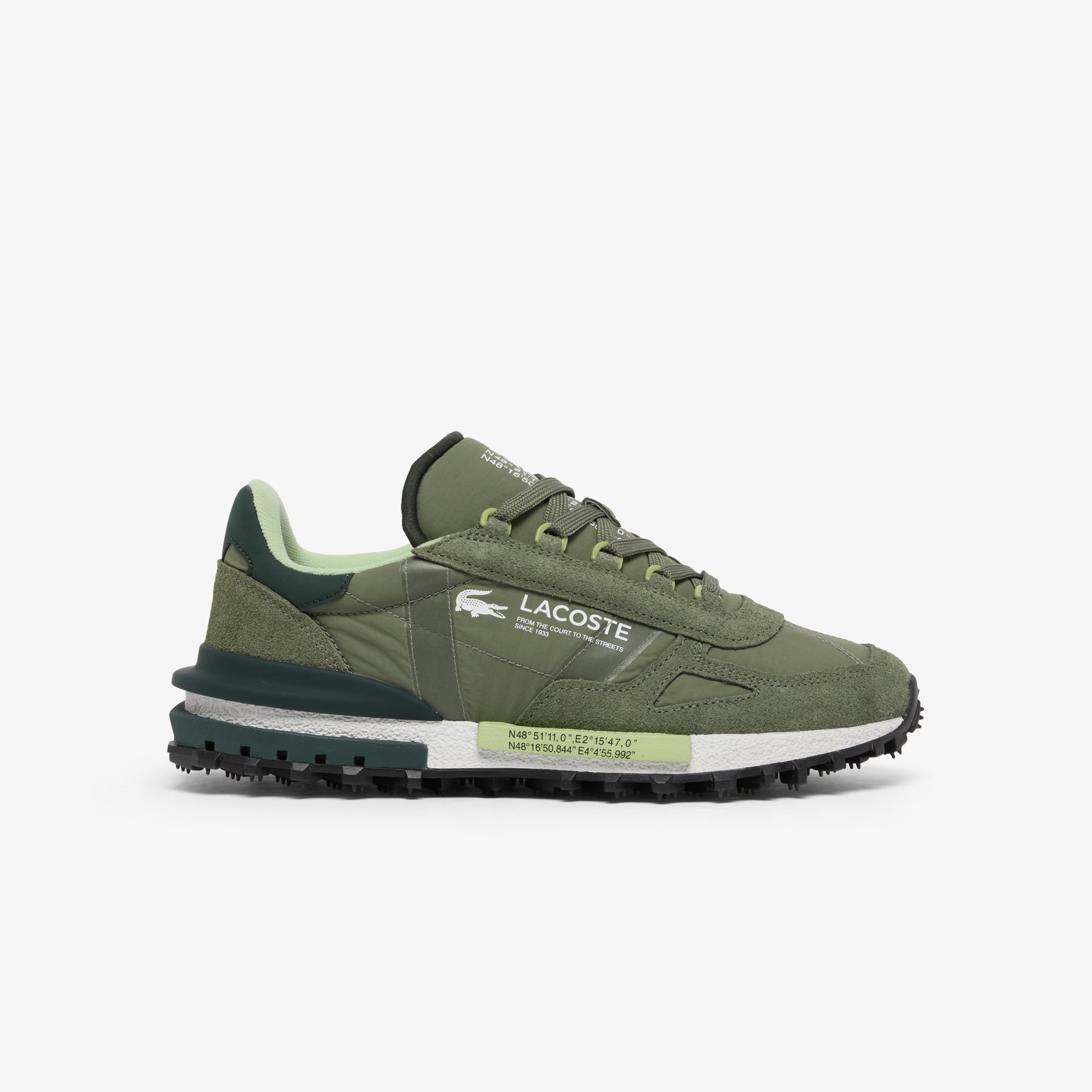 LACOSTE ELITE ACTIVE KHAKI WHITE 51SMA0041-255