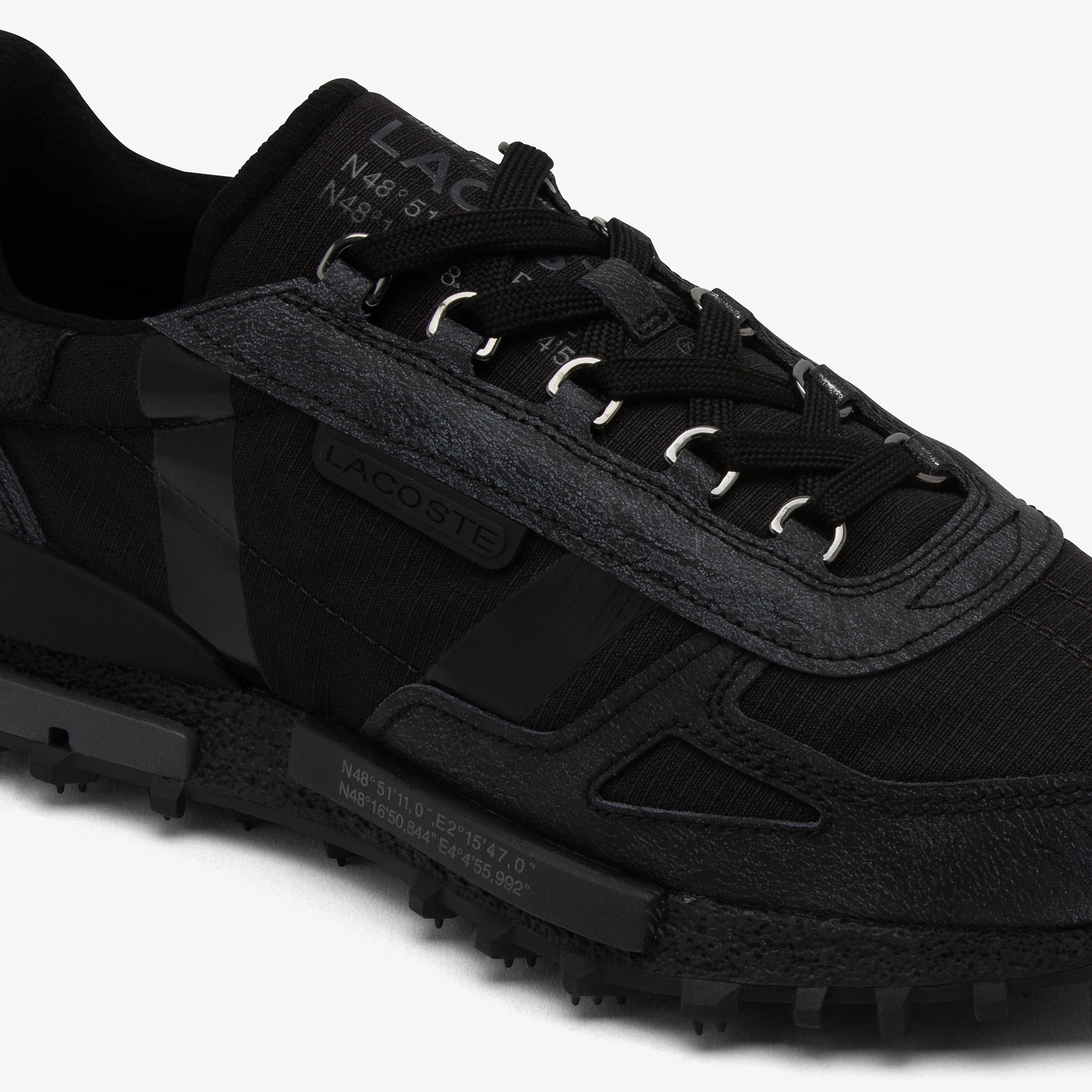 LACOSTE ELITE ACTIVE TEXTILE BLACK WASHED 50SMA0083-02H