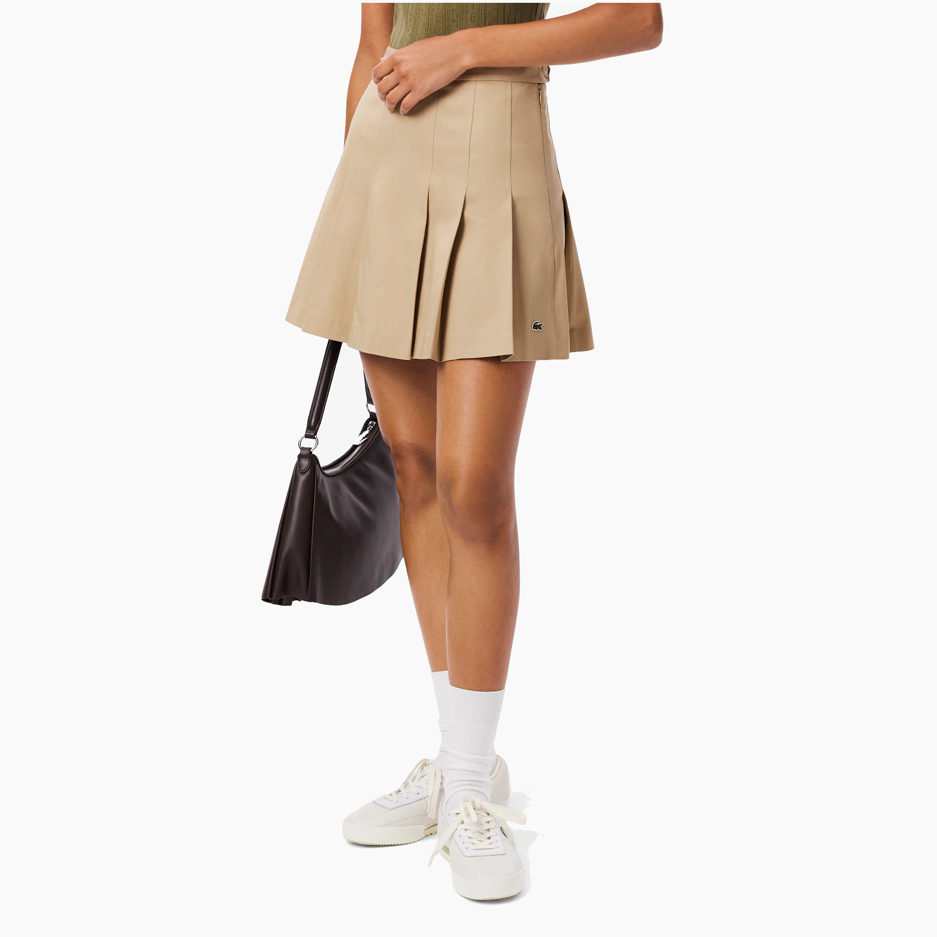 LACOSTE SHORT PLEATED COTTON SKIRT JF8001-02S