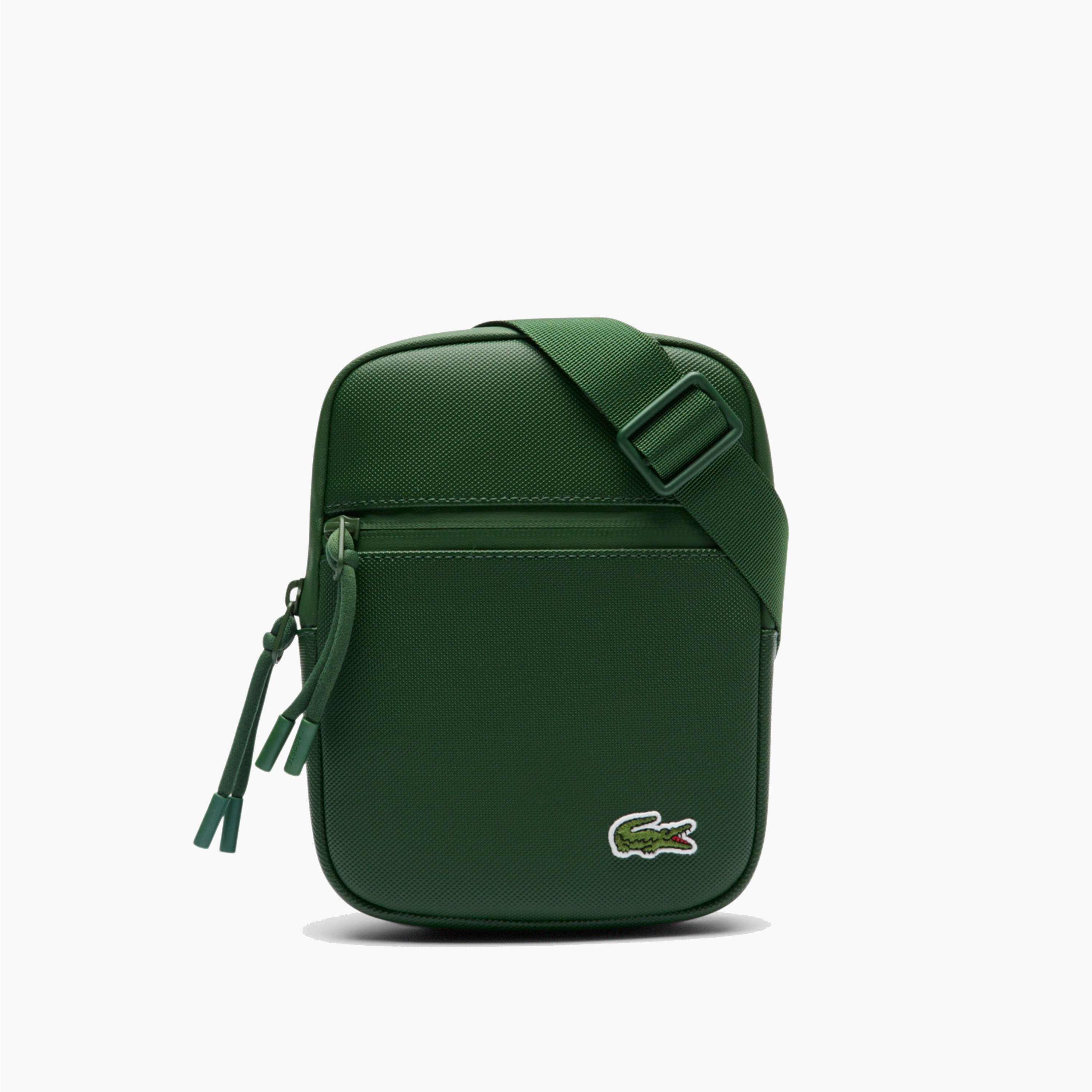 LACOSTE FLAT CROSSOVER BAG GREEN - NH3307LV-B01