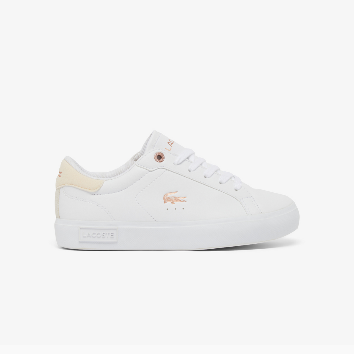 LACOSTE POWERCOURT JUNIOR WHITE / LIGHT PINK 51SUJ0016