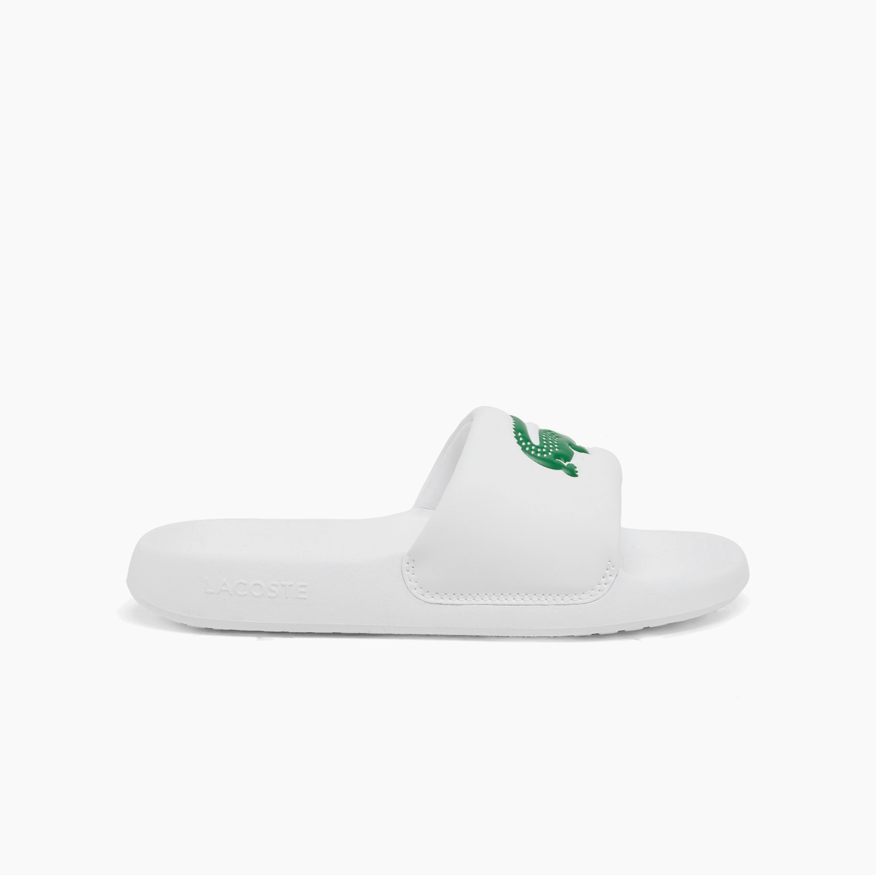 LACOSTE SERVE SLIDE 1.0 125 1 CFA WHITE GREEN 49CFA0022-082