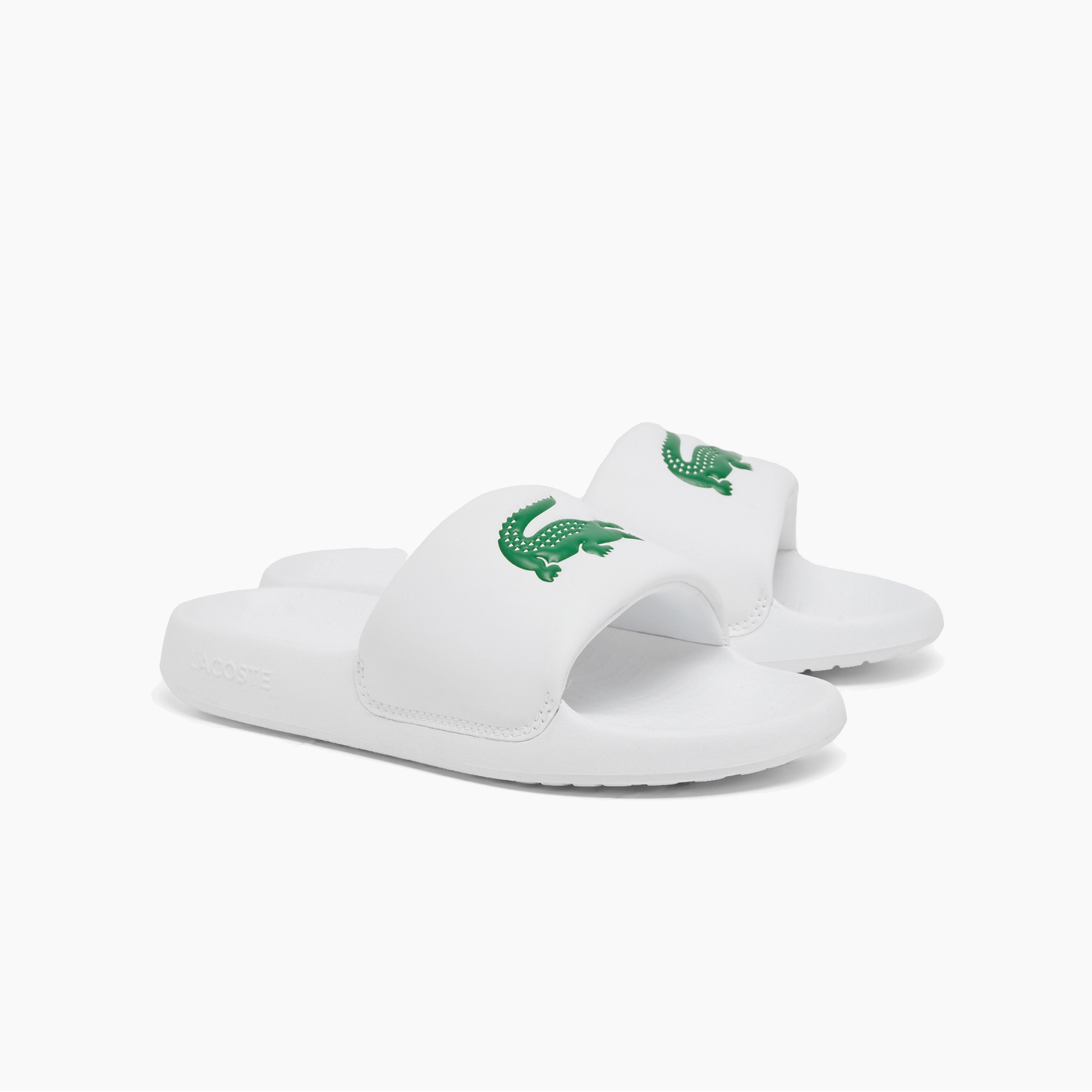 LACOSTE SERVE SLIDE 1.0 125 1 CFA WHITE GREEN 49CFA0022-082
