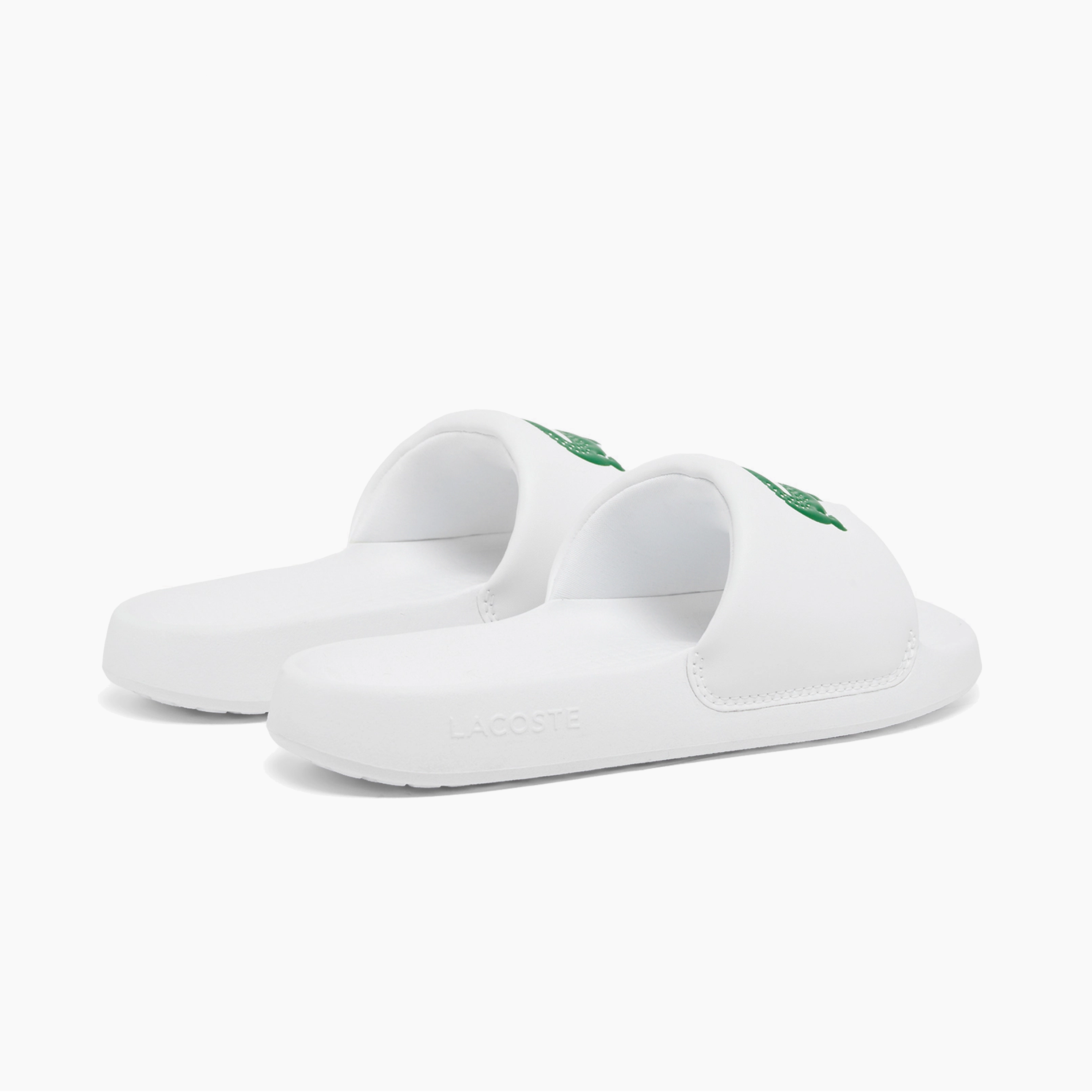 LACOSTE SERVE SLIDE 1.0 125 1 CFA WHITE GREEN 49CFA0022-082