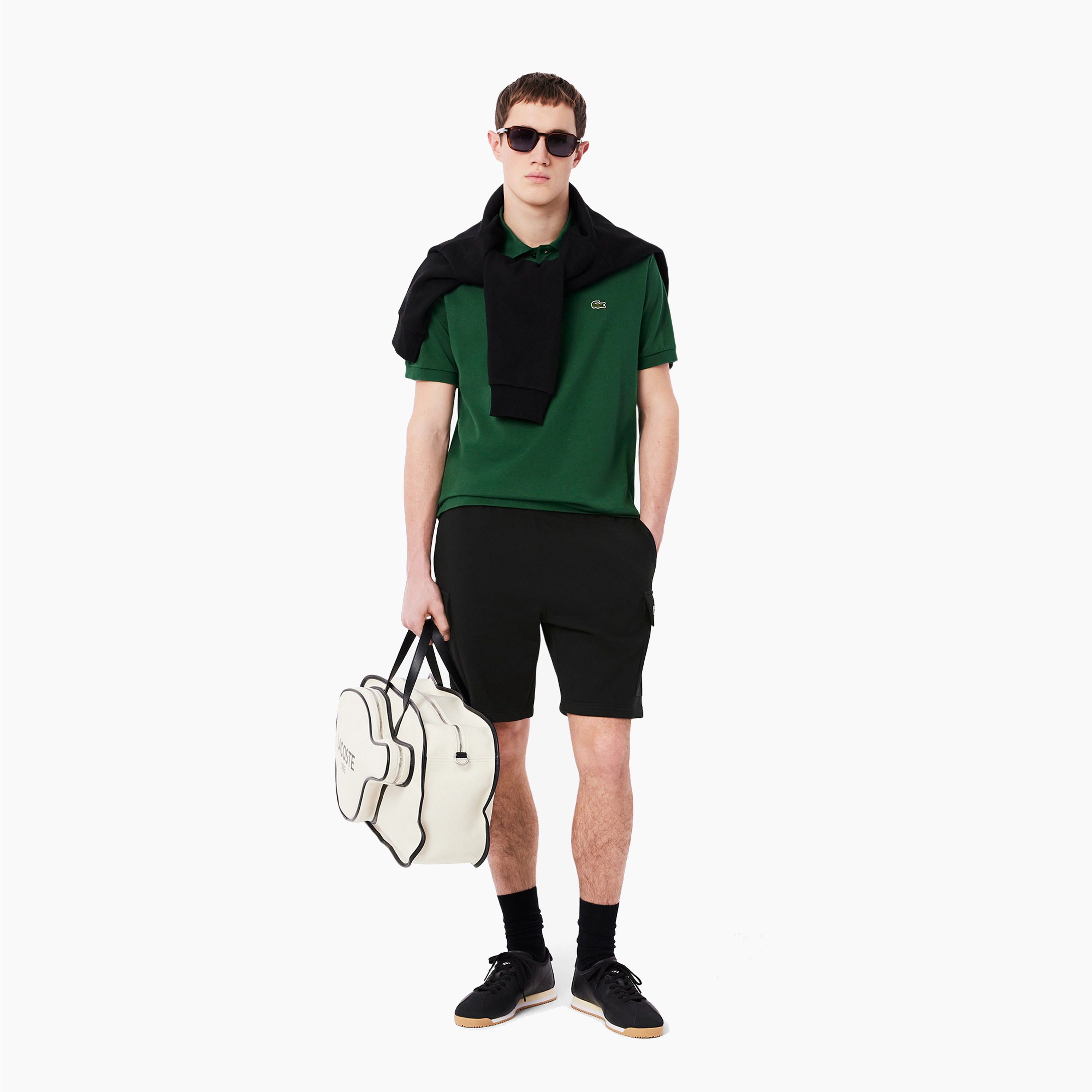 LACOSTE SHORTS BLACK - GH9743