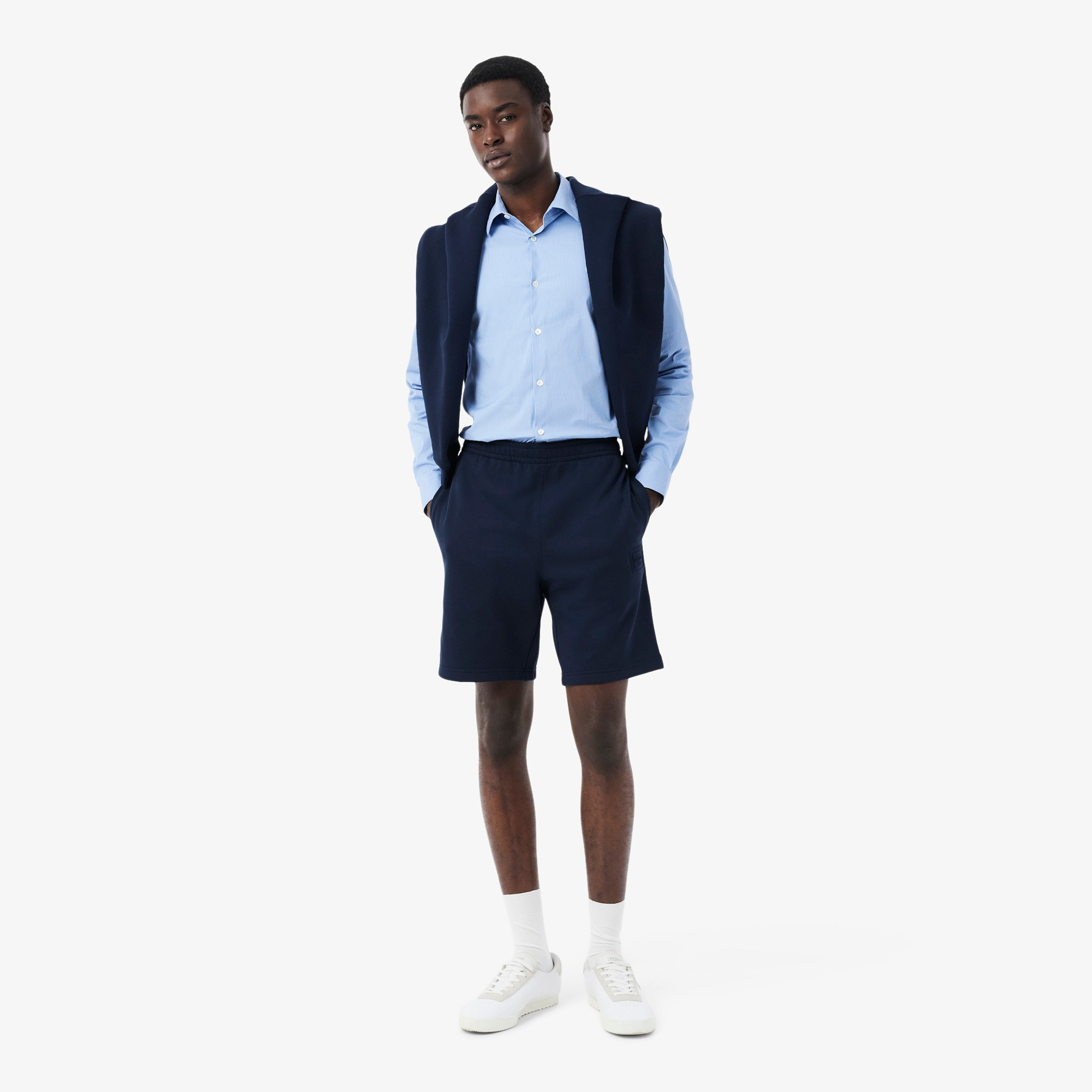 LACOSTE SHORT FELPA REGULAR NAVY GH0788-166