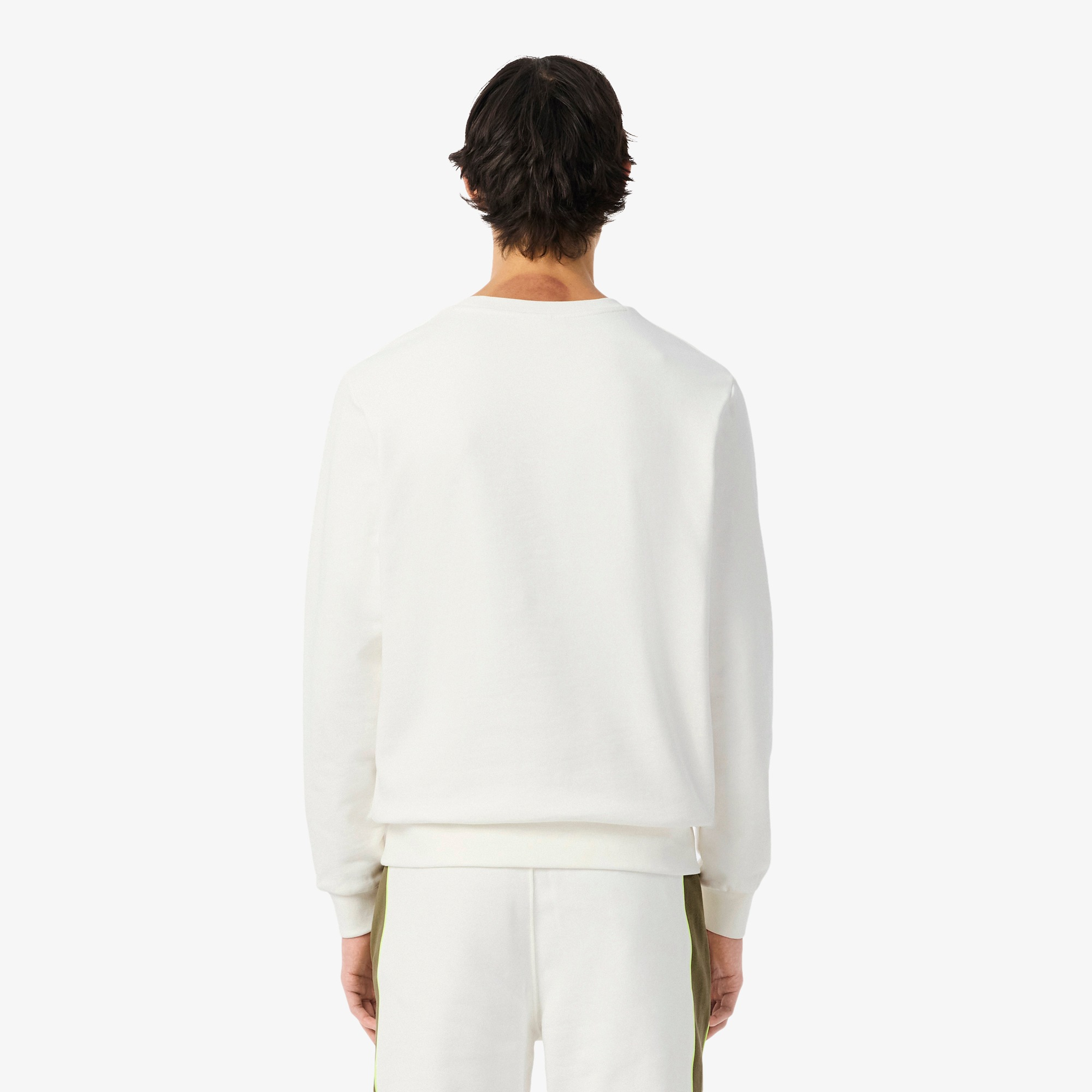 LACOSTE SWEATSHIRT COLOR BLOCK WHITE SH5498-9IV