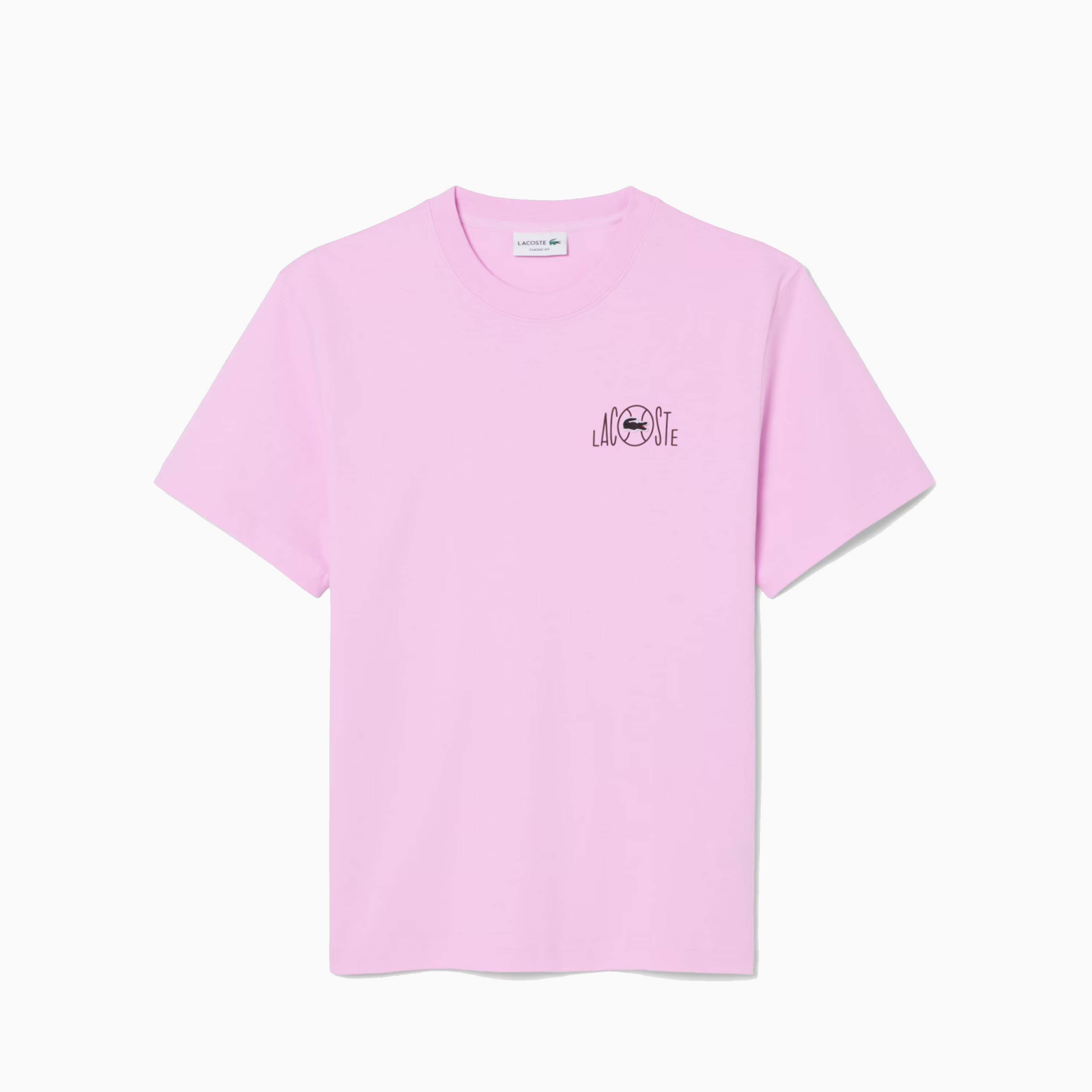LACOSTE T-SHIRTS CREWNECK MALE PINK TH2197-Z4H
