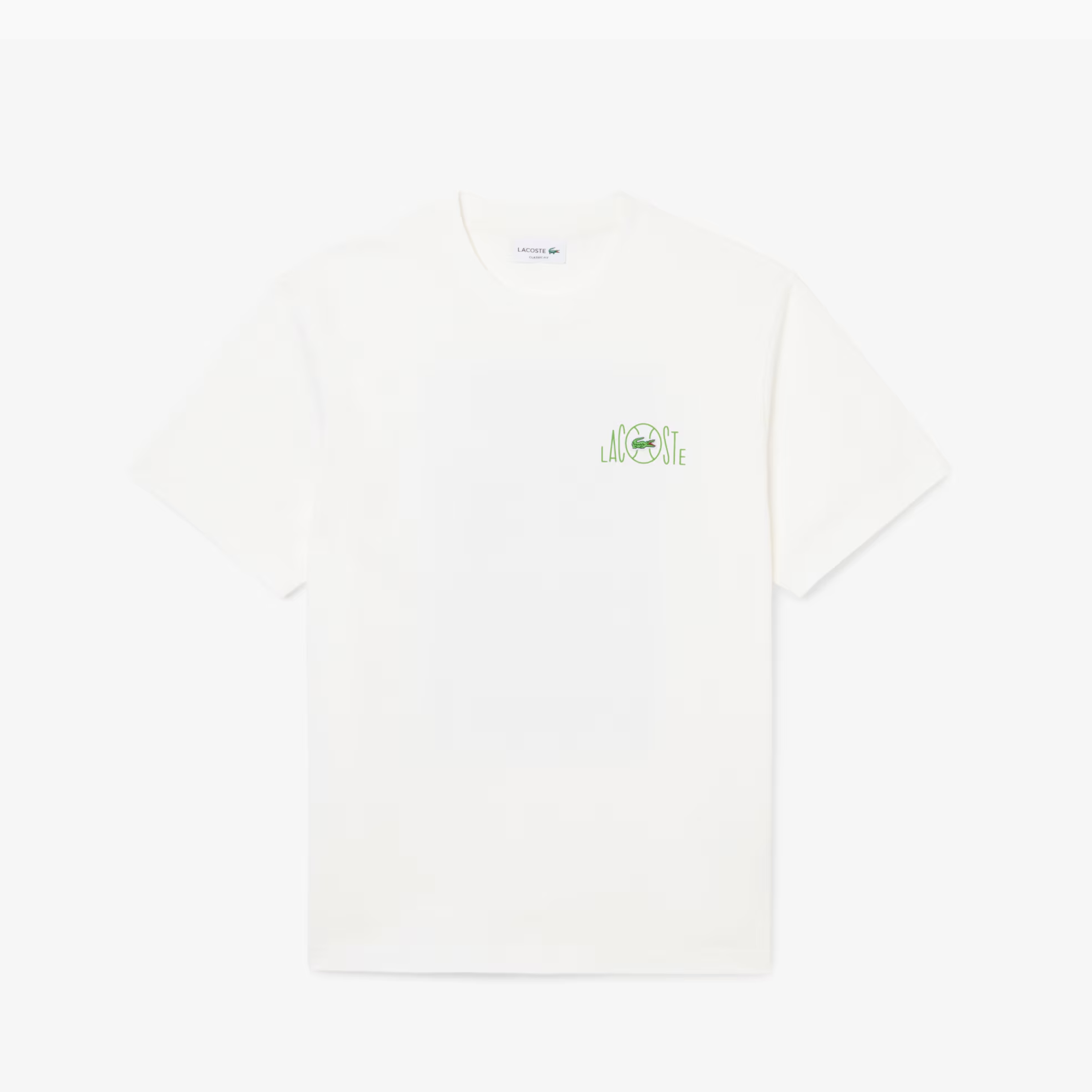 LACOSTE T-SHIRTS CREWNECK MALE WHITE TH2197-70V
