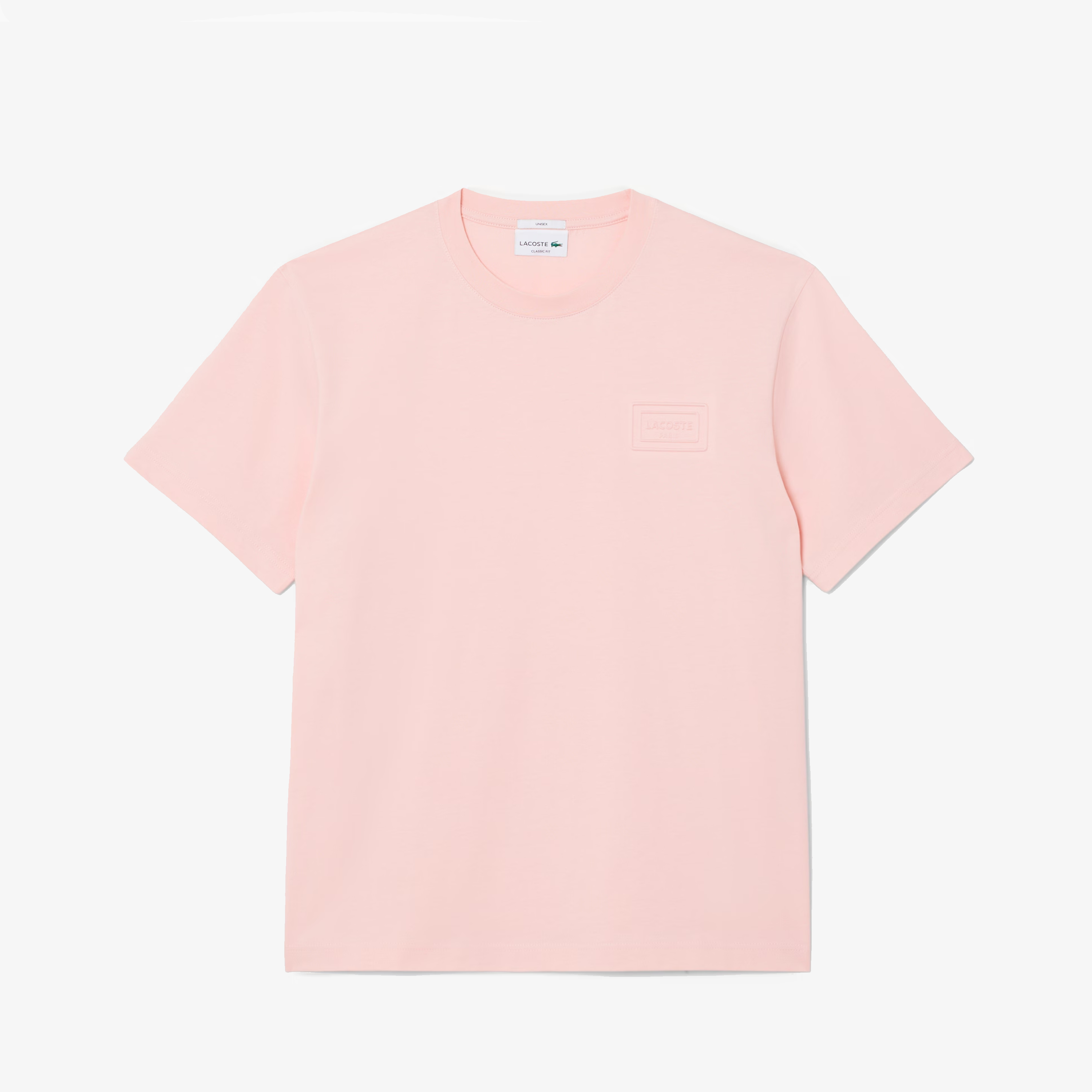 LACOSTE T-SHIRTS CREWNECK RELIEVE PINK TH0753-ADY