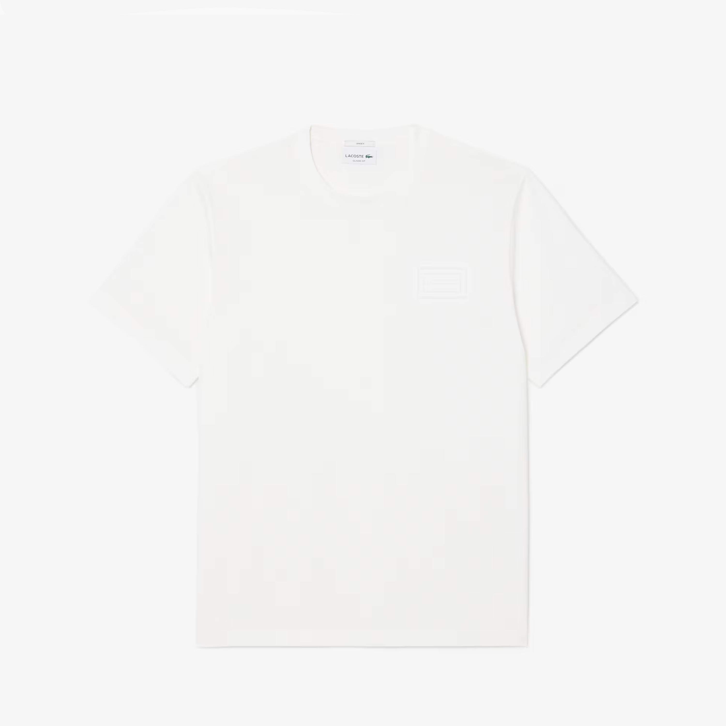 LACOSTE T-SHIRTS CREWNECK RELIEVE WHITE TH0753-70V