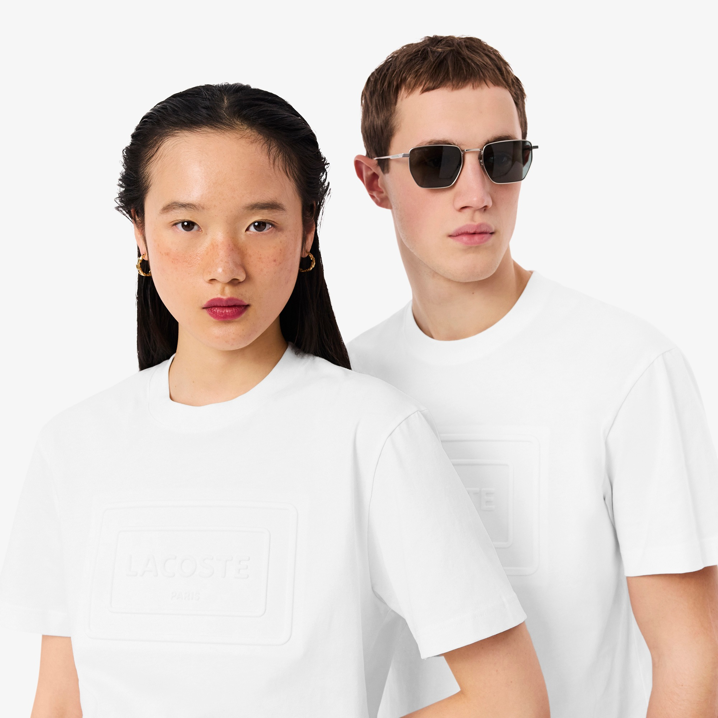 LACOSTE T-SHIRTS RELIEVE WHITE TH0794-70V