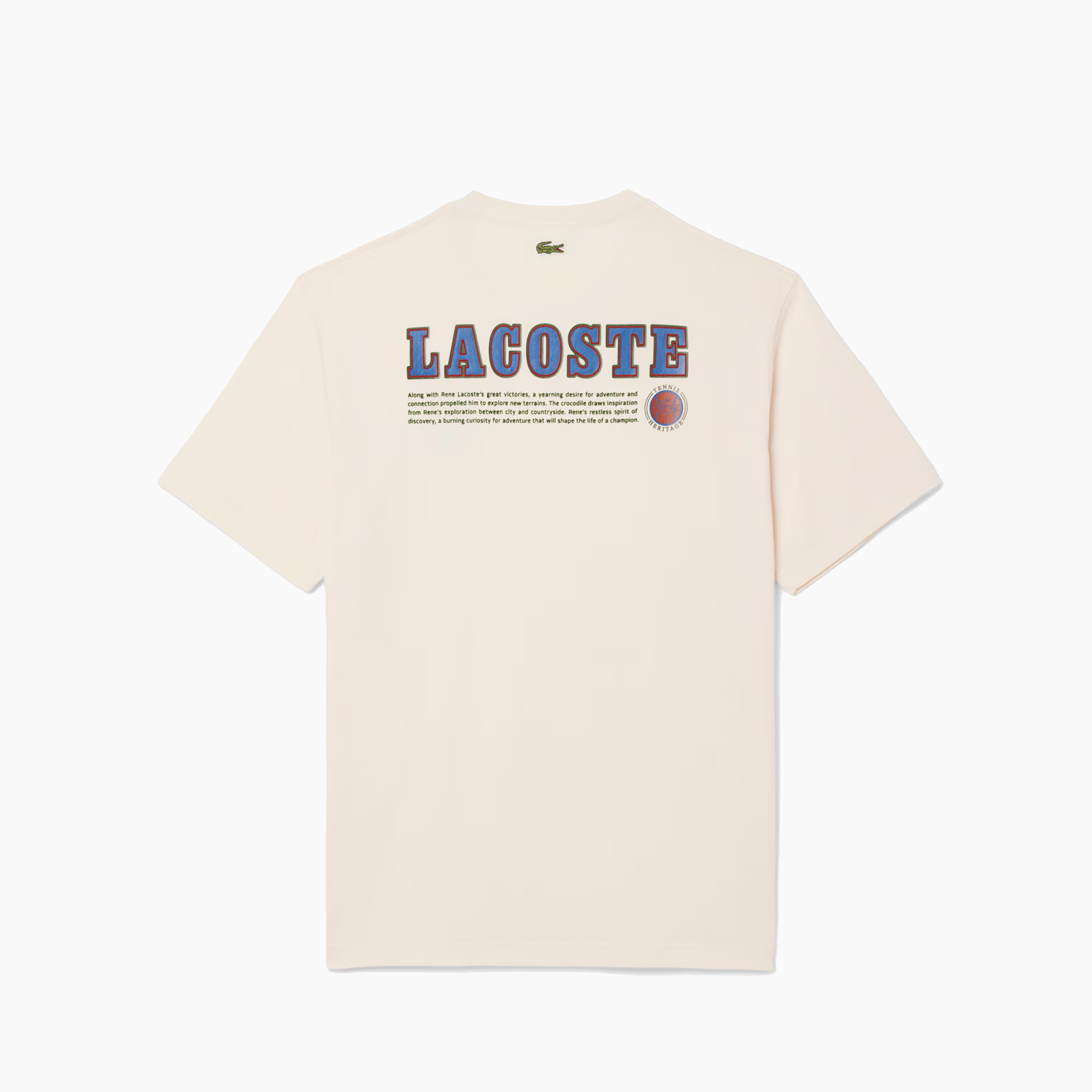 LACOSTE TEE-SHIRT TENNIS HERITAGE WHITE TH5903-XFJ