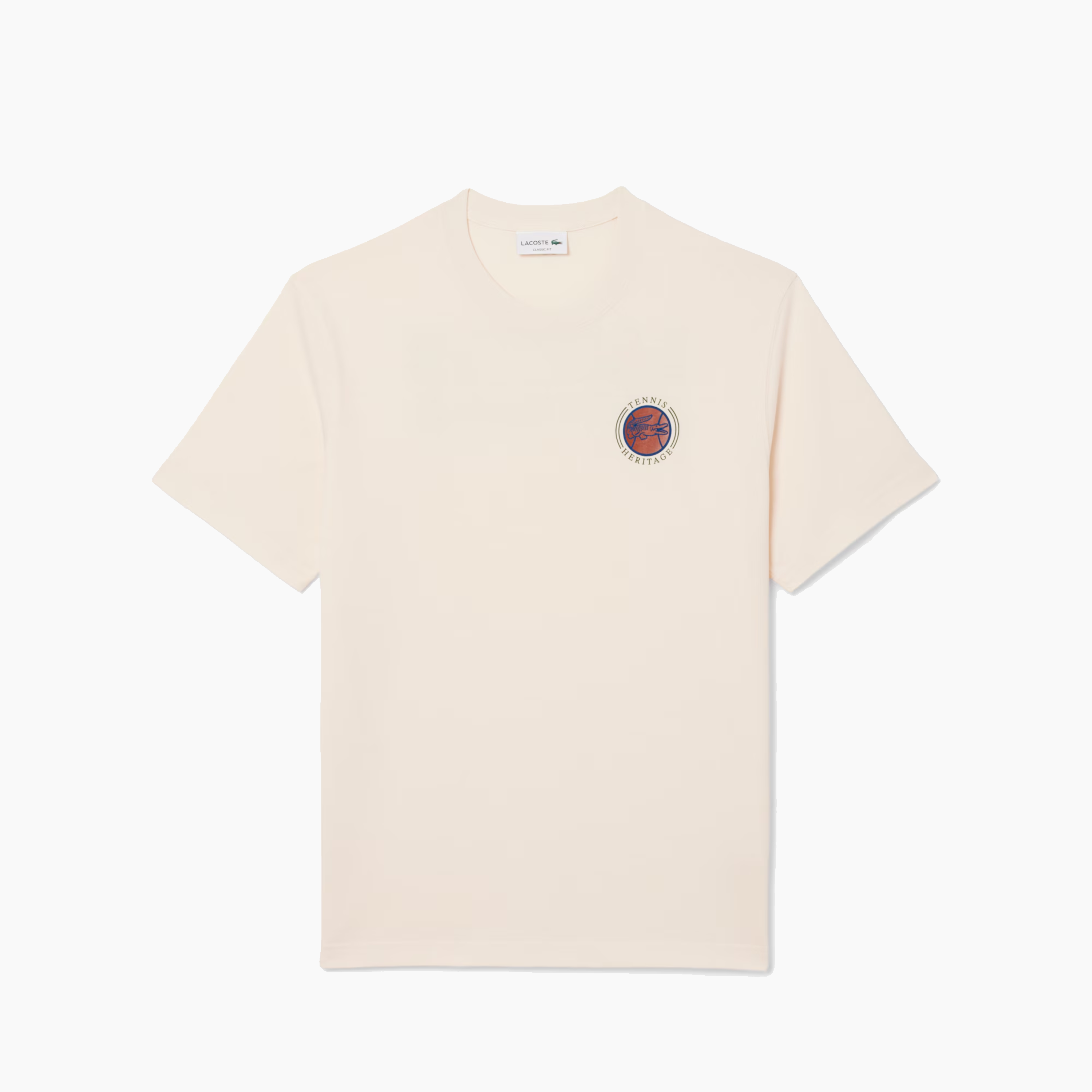 LACOSTE TEE-SHIRT TENNIS HERITAGE WHITE TH5903-XFJ
