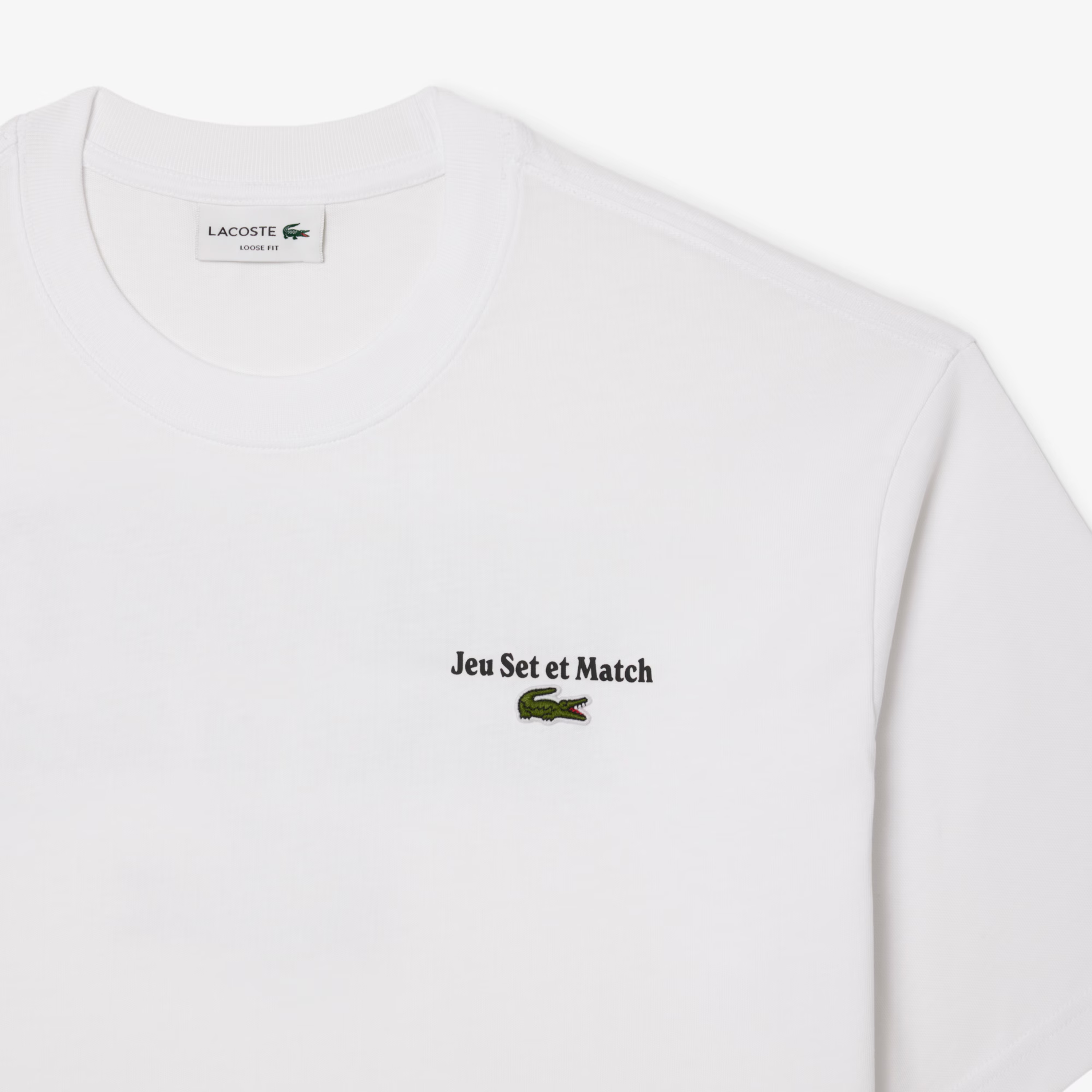 LACOSTE TEE LOOSE FIT BLANCO TH5950-001