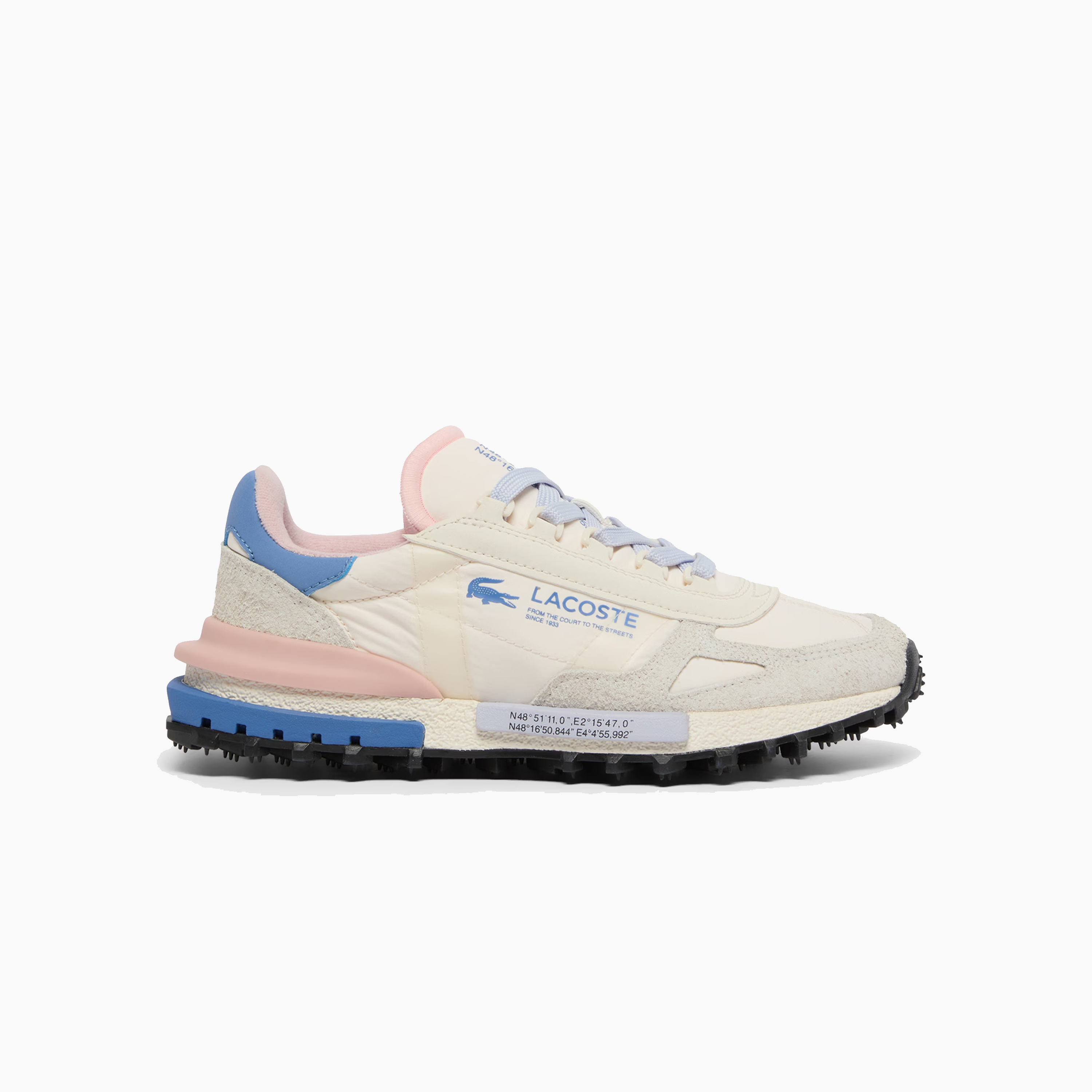 LACOSTE WOMENS ELITE ACTIVE OFF WHITE PINK 51SFA0055-ARK