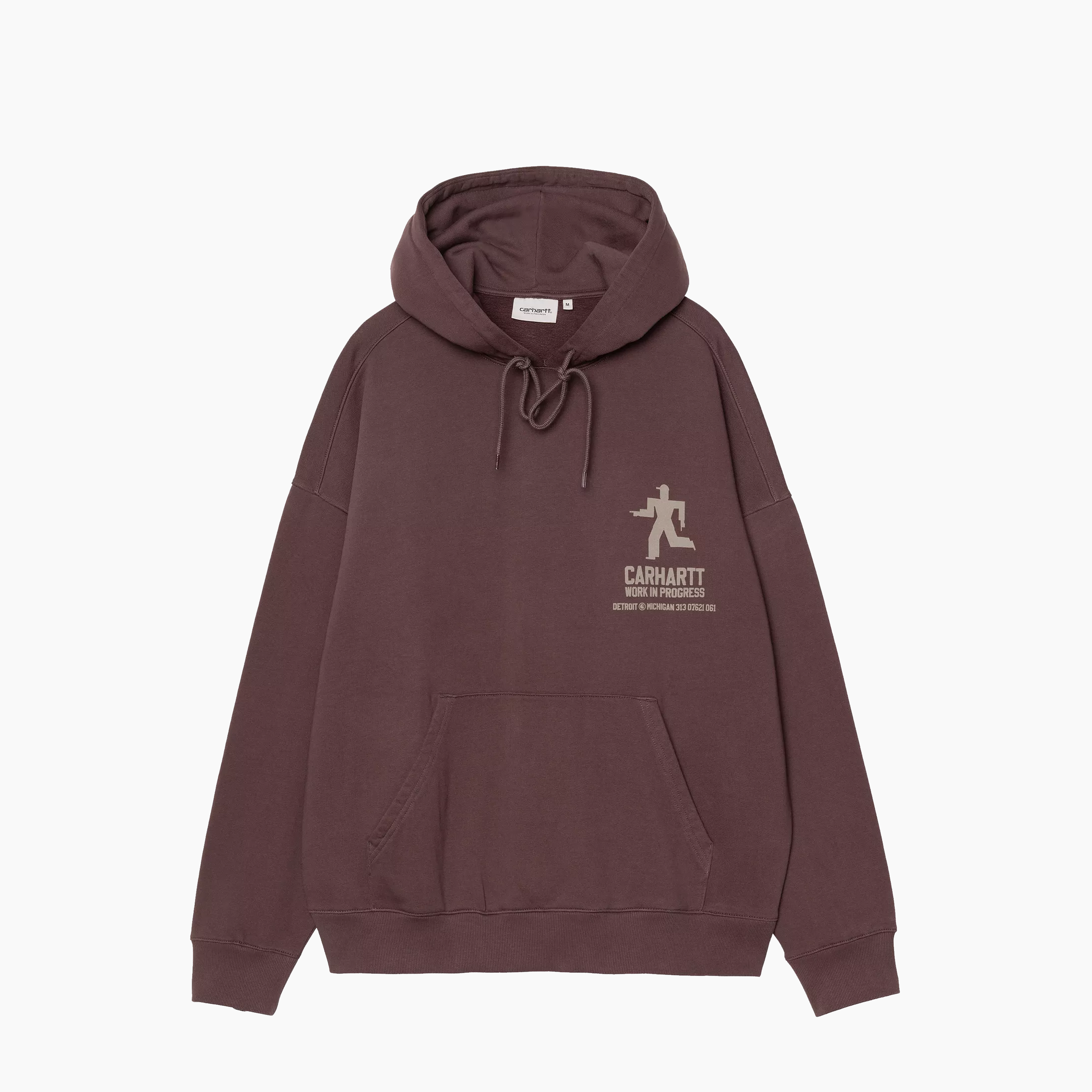 CARHARTT WIP HOODED DISTANCE SWEATSHIRT PALISANDER I035639-33H
