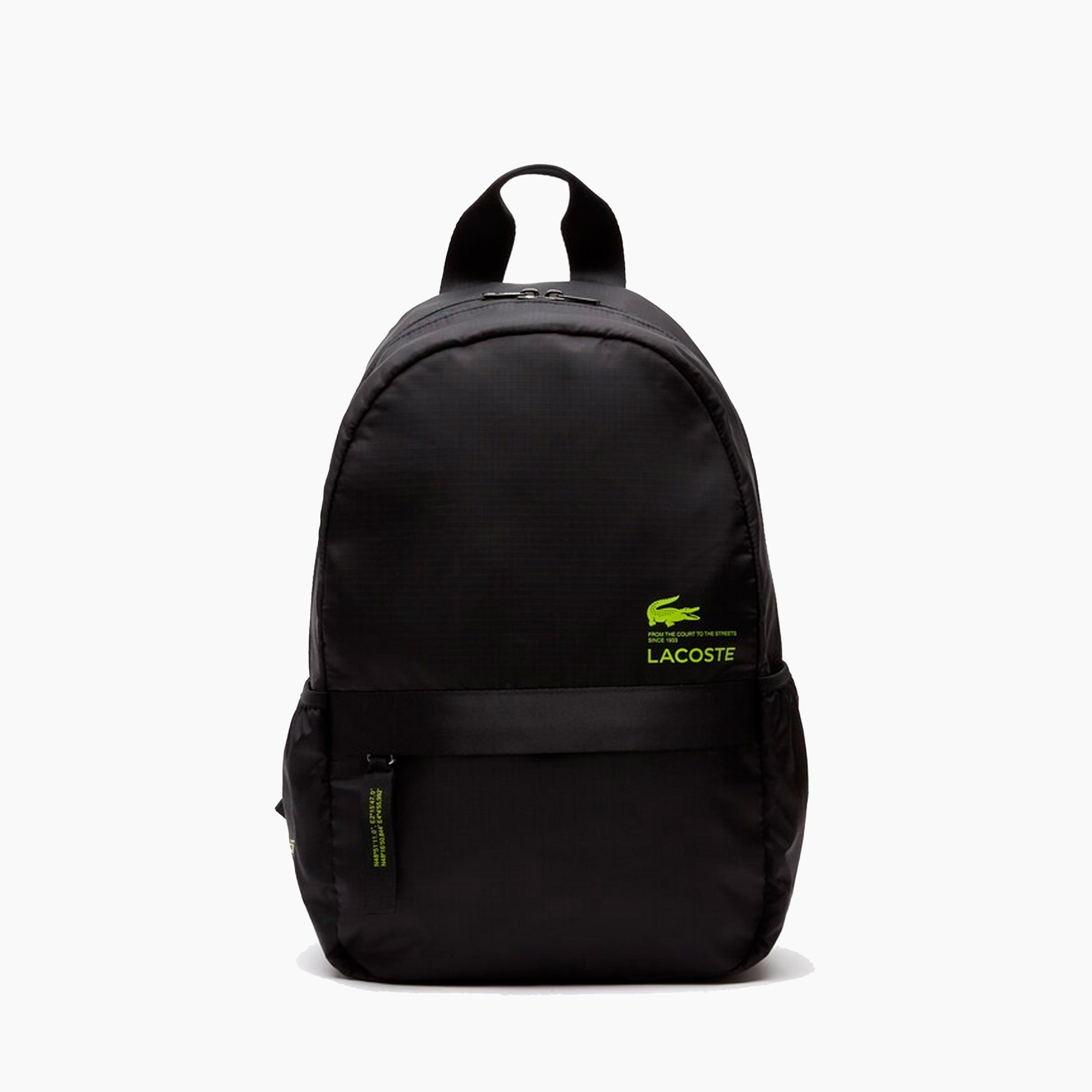 SAC À DOS DE MARQUE LACOSTE CONTRAST NOIR & LIME - NU4064UH