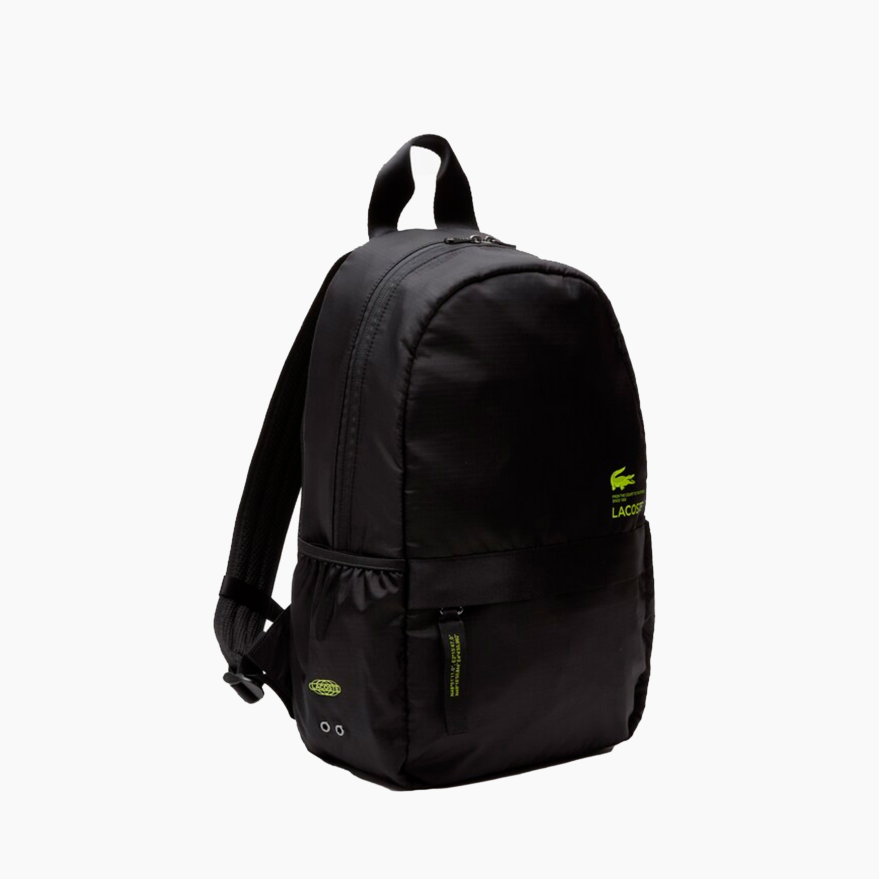 SAC À DOS DE MARQUE LACOSTE CONTRAST NOIR & LIME - NU4064UH
