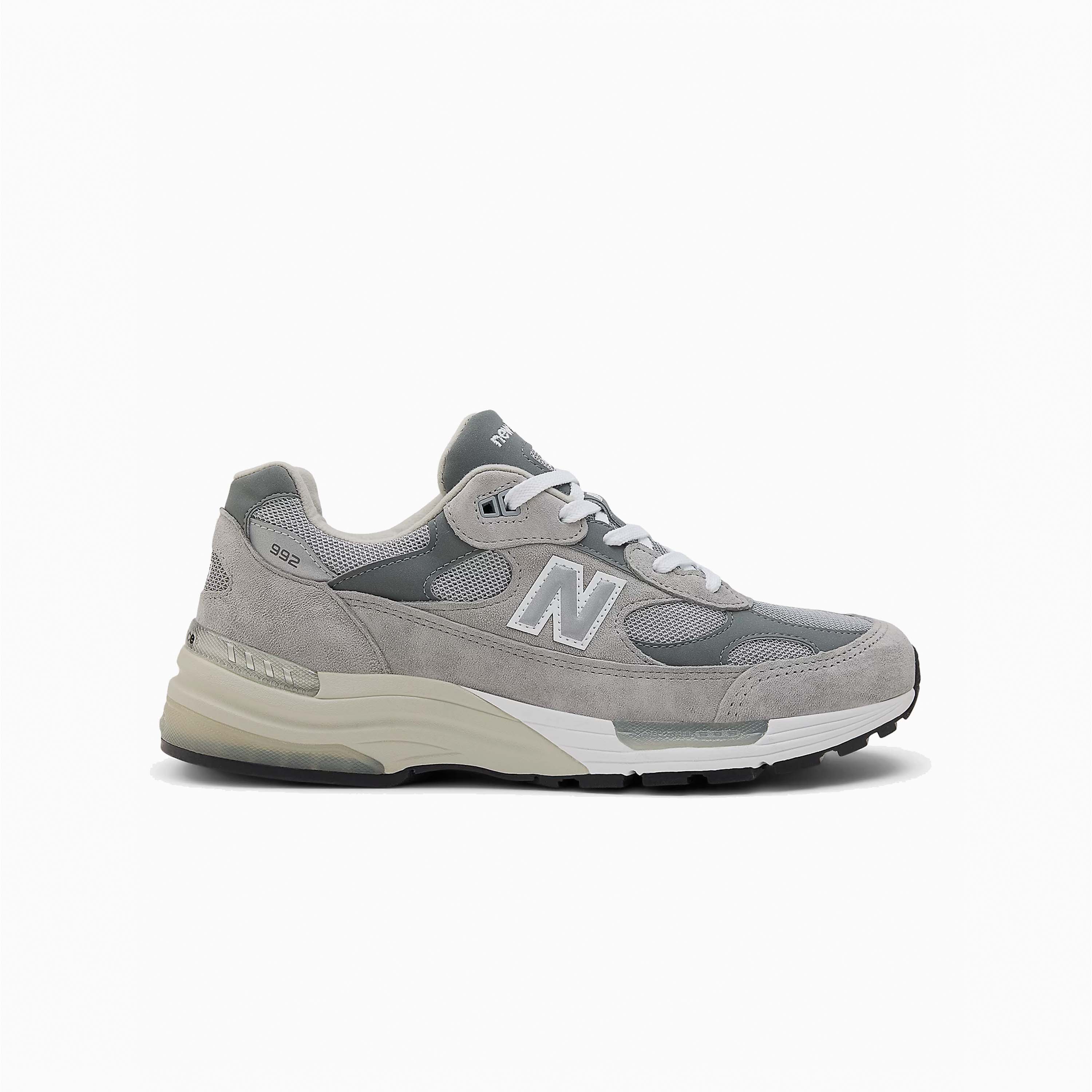NEW BALANCE 992 GRAY SILVER METALLIC MADE IN USA - U992GY
