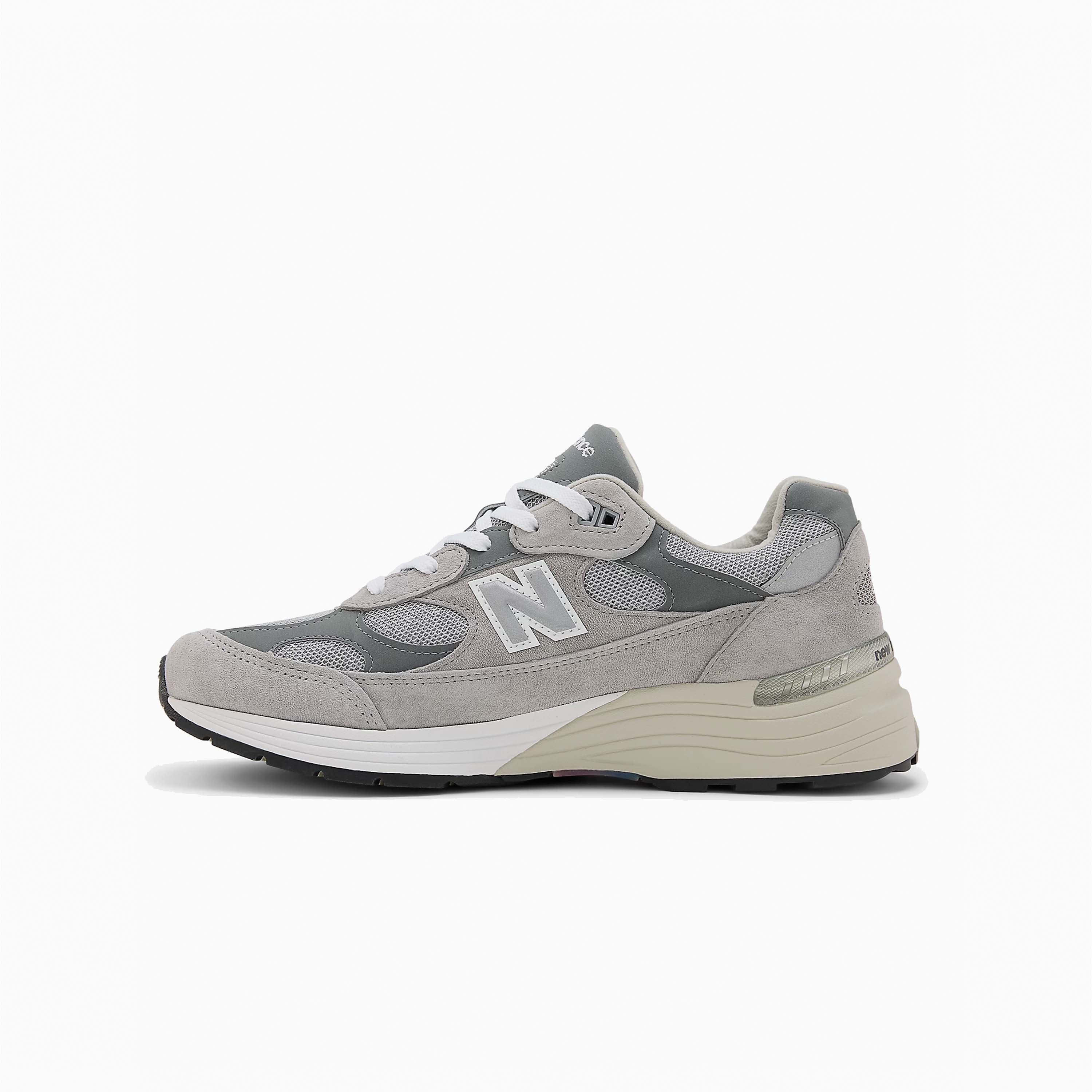 NEW BALANCE 992 GRAY SILVER METALLIC MADE IN USA - U992GY